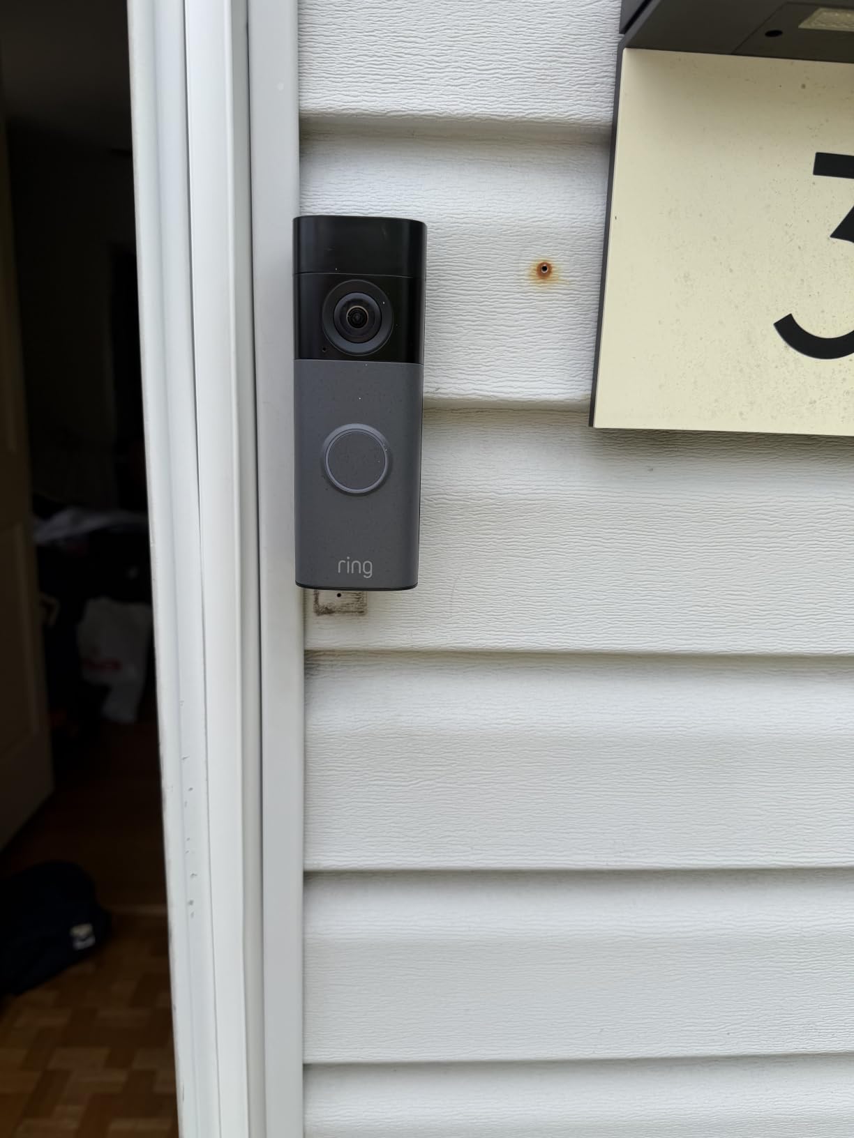 Ring Battery Doorbell (newest model) - Retinal 2K with wide-angle video, up to 6x Enhanced Zoom, Two-Way Talk, and Built-In Battery, Speckled Gray customer photo 1