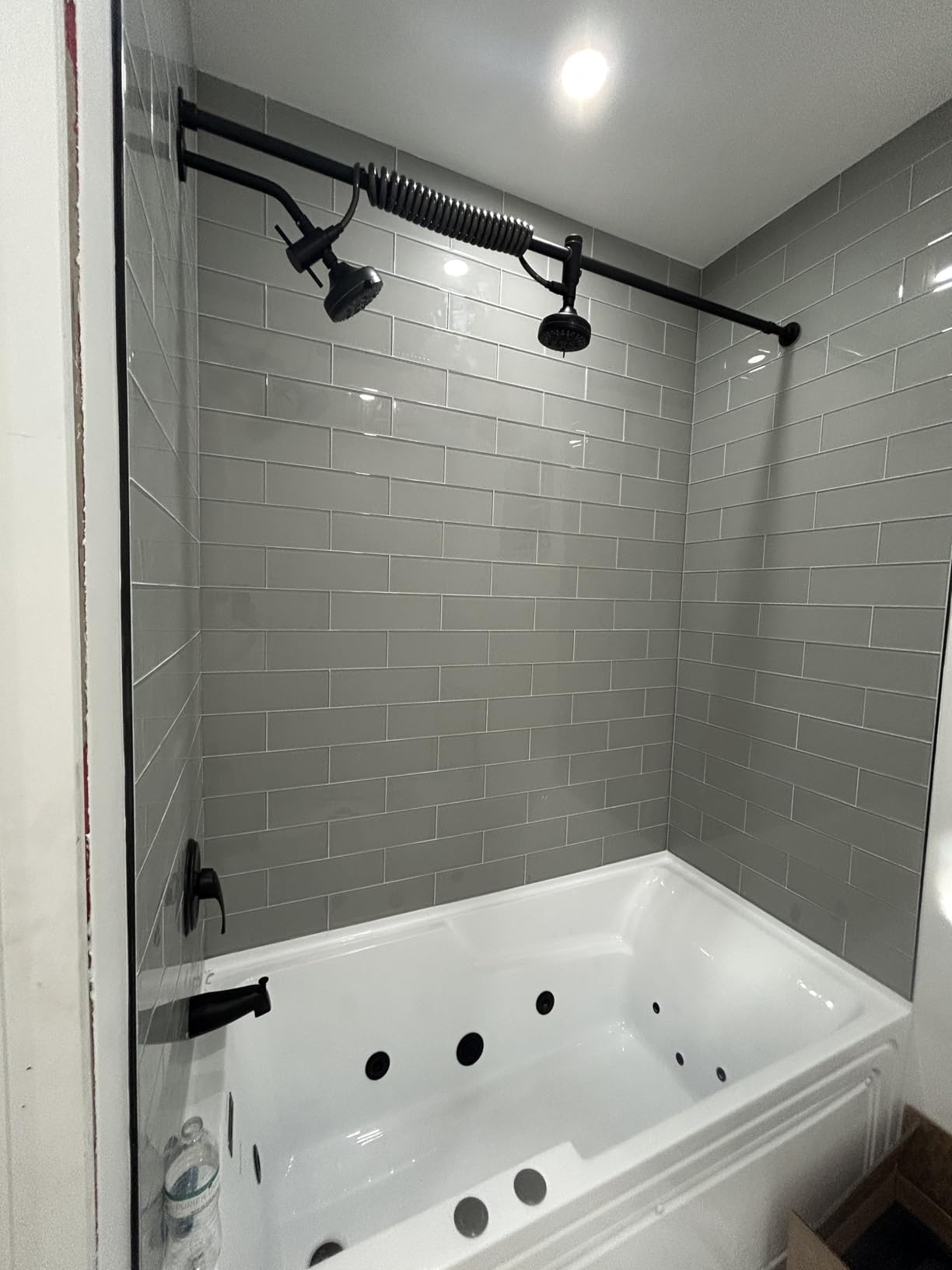 KES Tandem Shower Head for Couples with Original Adjustable Slider, High Pressure Spa-Like Dual Shower Head for Two People, 7 Spray Modes, Easy Install Renter-Friendly, Gift for Couples, Black customer photo 1