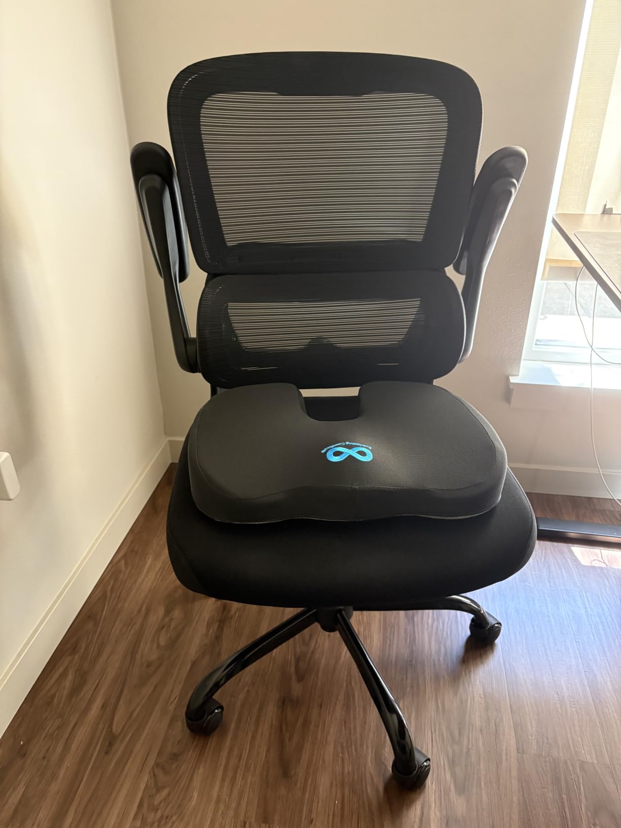 TRALT Office Chair - Ergonomic Desk Chair with Adjustable Lumbar Support, Mesh Computer Chair, Executive Chair for Home Office Comfortable Lumbar Support (1, Khaki) customer photo 1