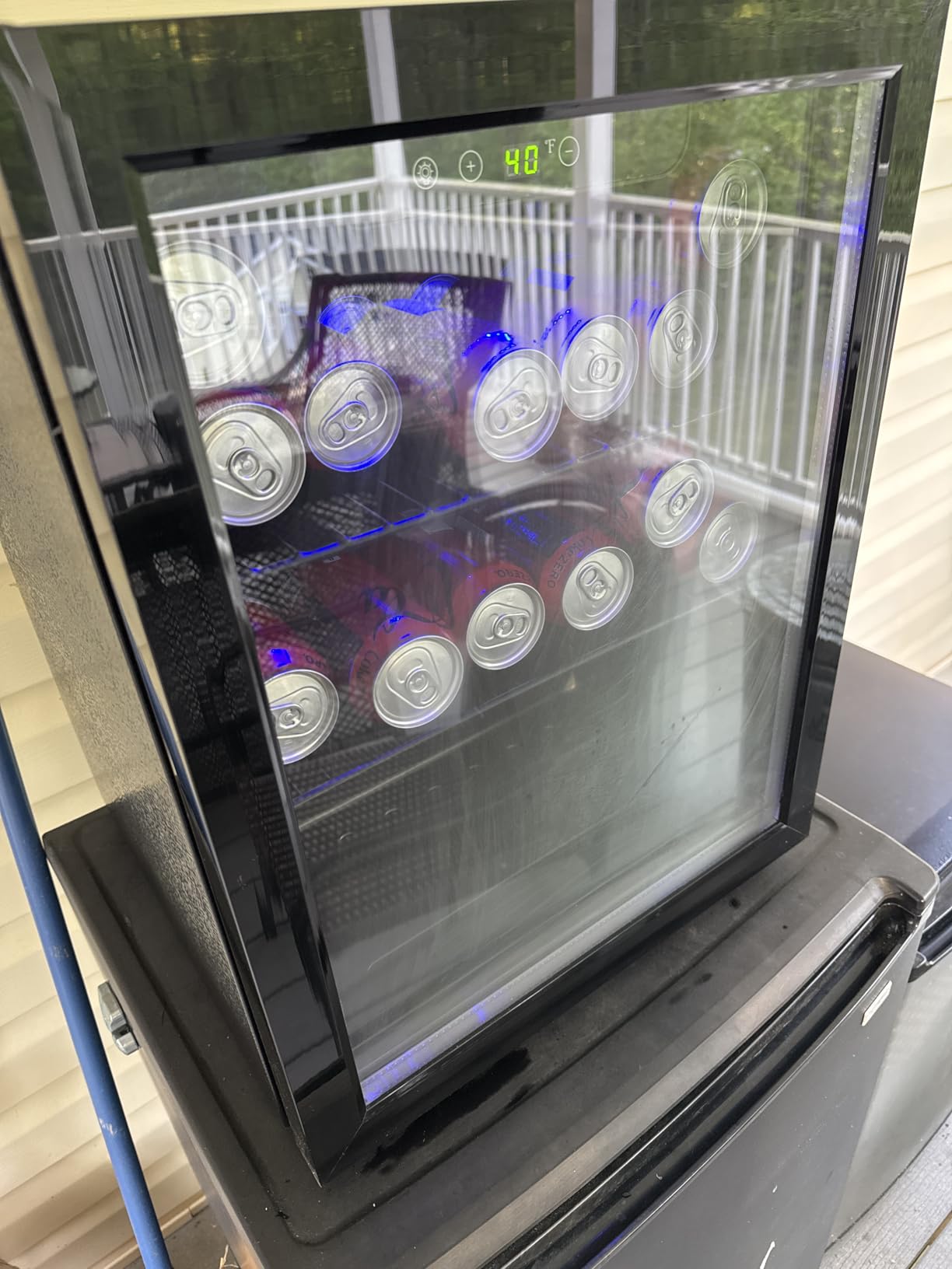 Antarctic Star 48 Can Beverage Refrigerator, 12 Bottle Wine Cooler with Stainless Steel Glass Door, Digital Temperature Display, Electronic Temperature Control, Silver customer photo 2
