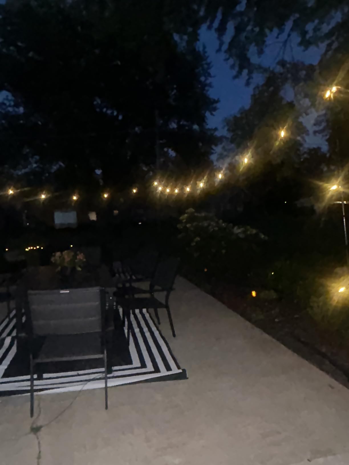 Brightown 100FT Solar String Lights Outdoor, 31+2 Shatterproof LED Bulbs | Waterproof, Remote Control, Dimmable, Timer, 3 Light Modes, Up to 26H Runtime for Backyard, Patio and Party Decor customer photo 1