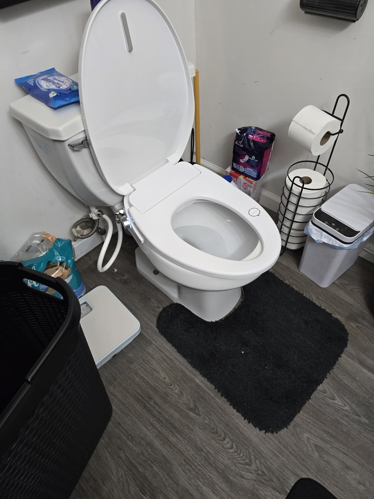 SR SUN RISE Electric Bidet Toilet Seat Elongated - Dual Nozzles, Heated Seat, Air Dryer, 6 Wash Modes, Ultra-Slim customer photo 1
