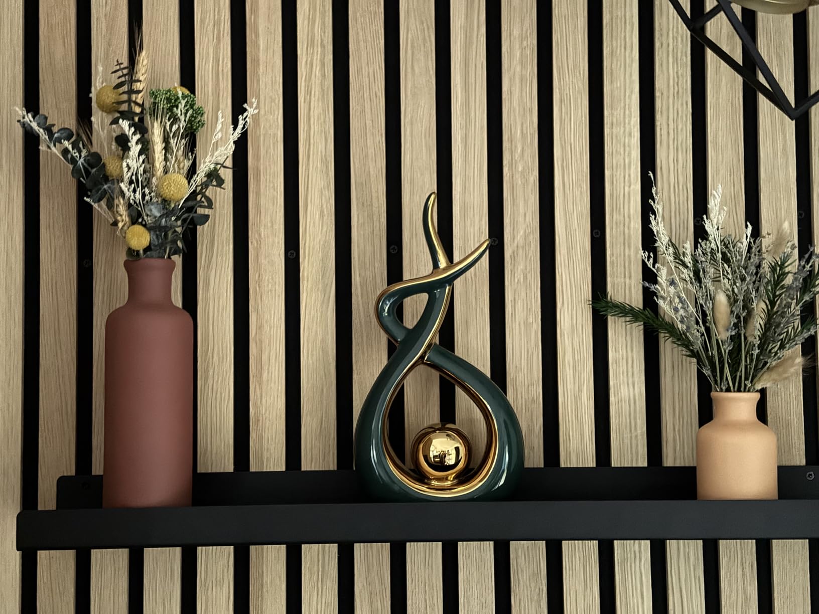 Modern Ceramic Vase Set of 3, Beige Colors, Decorative Bottles for Home, Farmhouse Rustic Decor, Housewarming Gifts, Wedding Gifts, Bridal Shower Gifts, Birthday Gifts for Women (Beige) customer photo 1