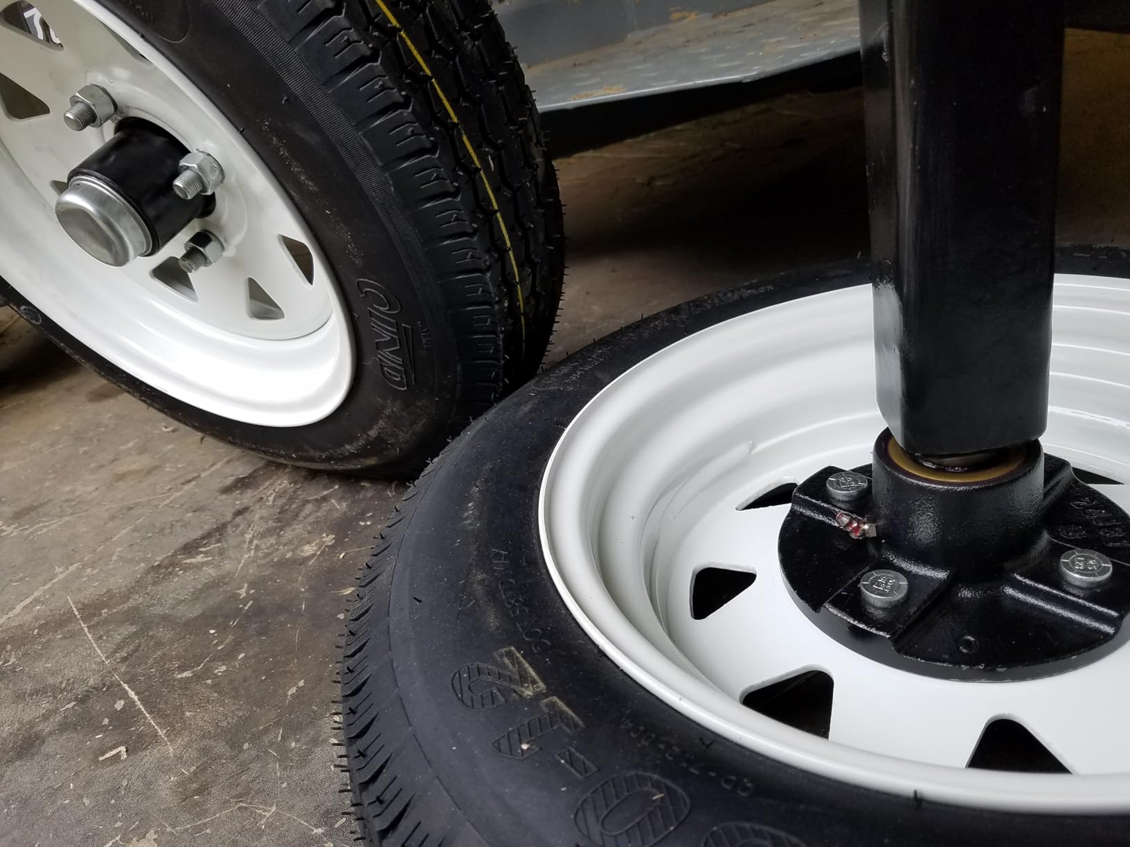 ST205/75D15 Trailer Tires with 15 in Rims, 5 Lug on 4.5 in, Load Range C, 6PR | DOT Approved, Pre-Assembled, Ready to Install Trailer Tire Rim Assembly customer photo 1