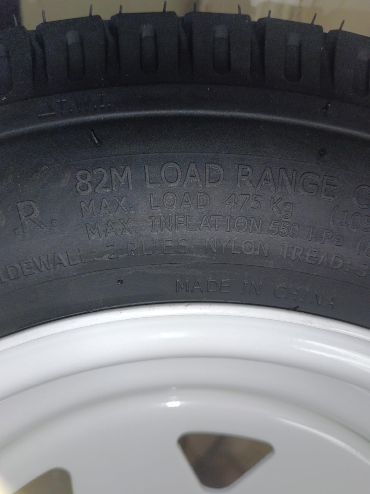 ST205/75D15 Trailer Tires with 15 in Rims, 5 Lug on 4.5 in, Load Range C, 6PR | DOT Approved, Pre-Assembled, Ready to Install Trailer Tire Rim Assembly customer photo 2
