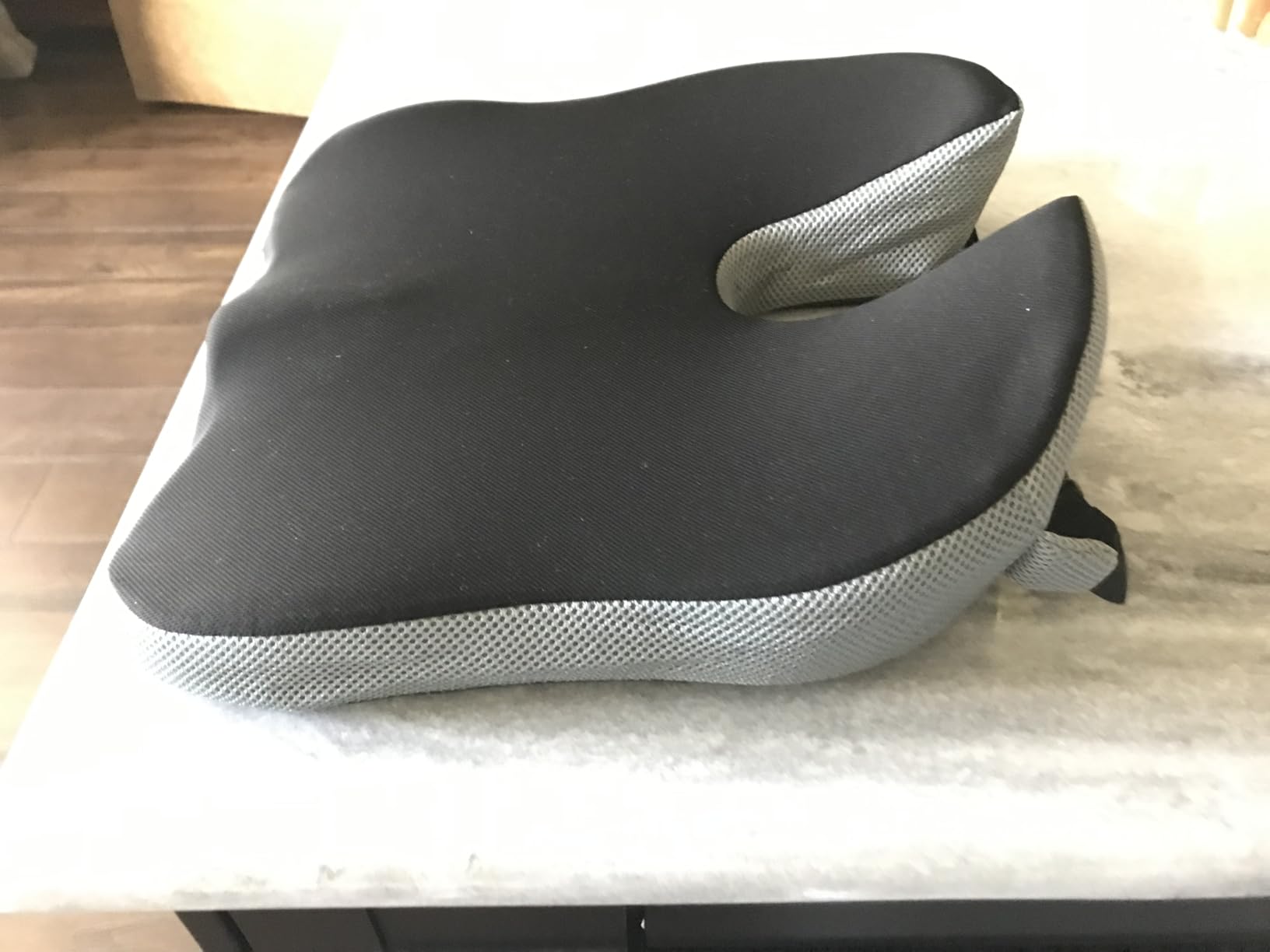 Seat Cushion for Office Chair, Wedge Car Seat Cushion, Memory Foam Truck Seat Cushion for Sciatica Tailbone Pain Relief, Long Driving, Coccyx customer photo 2