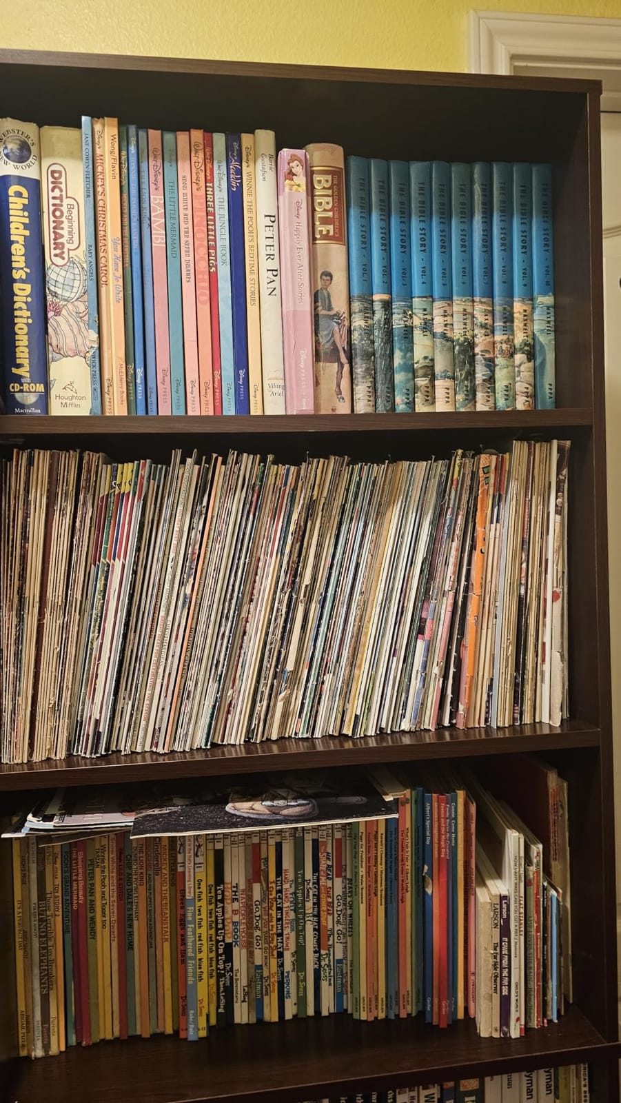 FACBOTALL Bookshelf and Bookcase with Doors, Double Wide Large Bookshelves customer photo 1