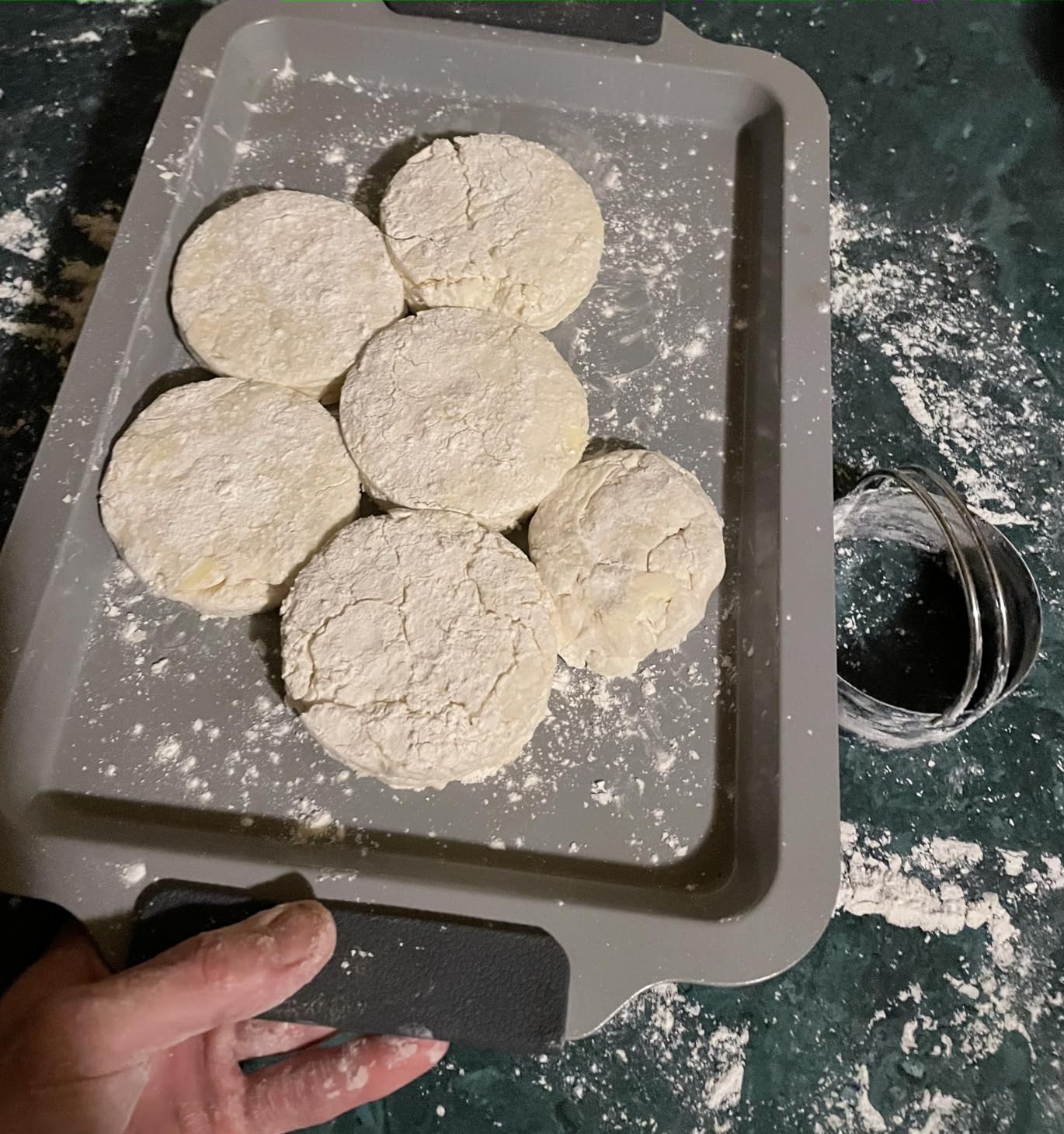 6-Piece Round Cookie Cutters (2, 3, 3.5, 4, 5, 6 Inch) Biscuit Cutter Set | Dishwasher Safe, Laser-Etched Sizes, Stainless Steel Circle Cookie Cutter for Baking, Thick Dough, Biscuits & Fondant customer photo 2