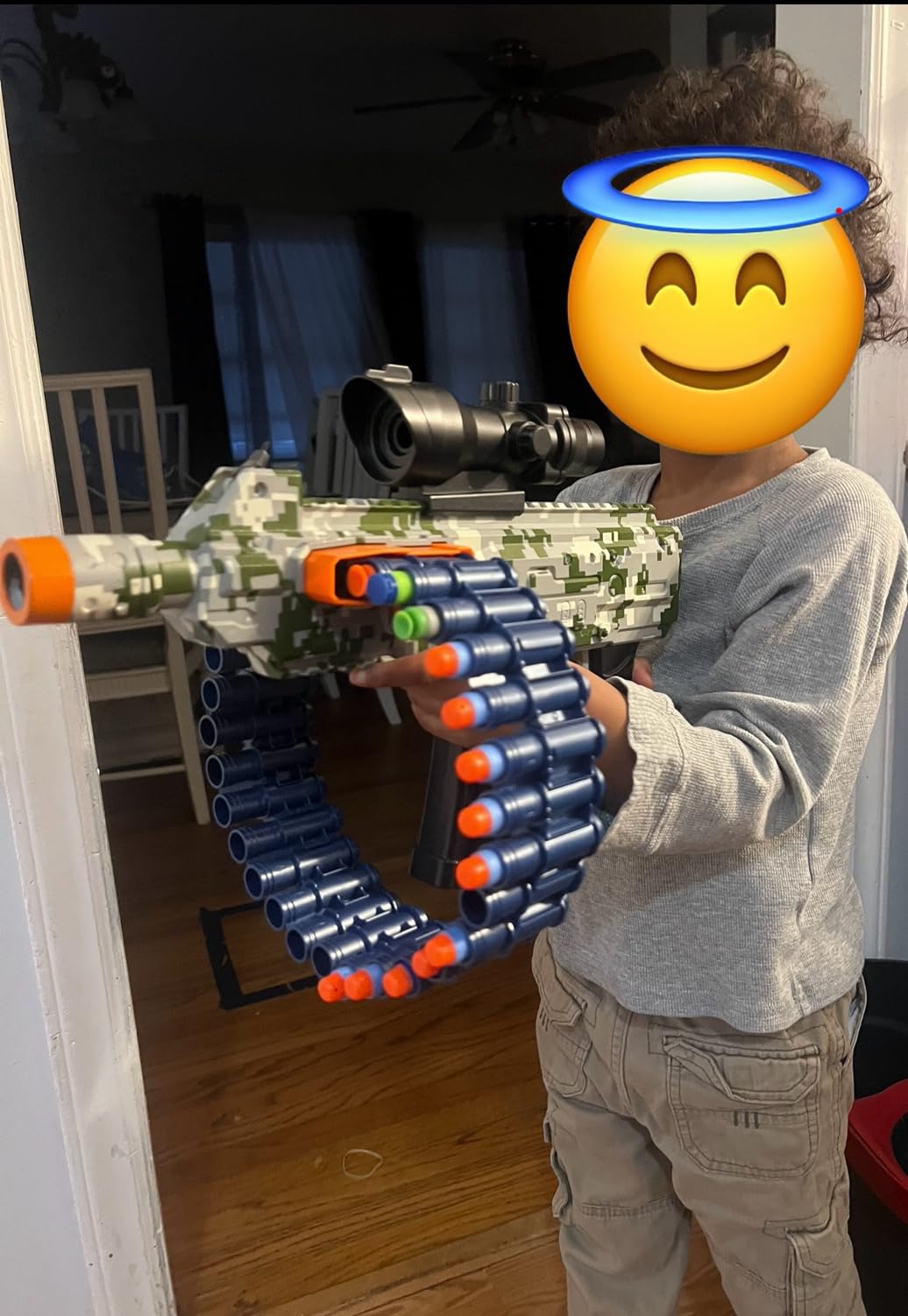 Toy Blaster with 30 Dart Clips and 100 Foam Darts, Outdoor Shooting Games Toys for 6-12 Year Old Boys & Girls Adults, Gifts for Birthday Xmas, Blue customer photo 1