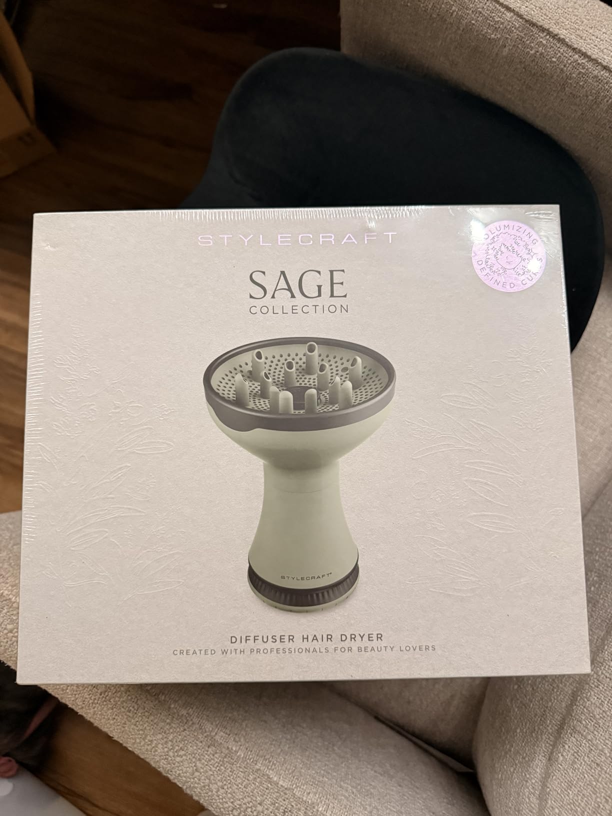 Stylecraft Sage Collection Diffuser Hair Dryer for Curly Hair, Ion Generator for Frizz-Free Curls customer photo 2