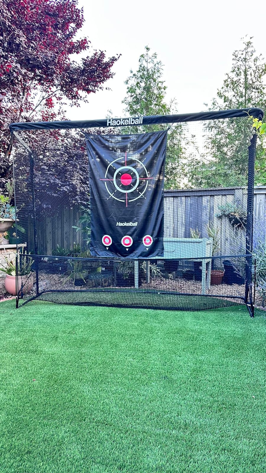 Haokelball Golf Practice Net 10x8FT Driving Hitting Net & Simulator Cage customer photo 1