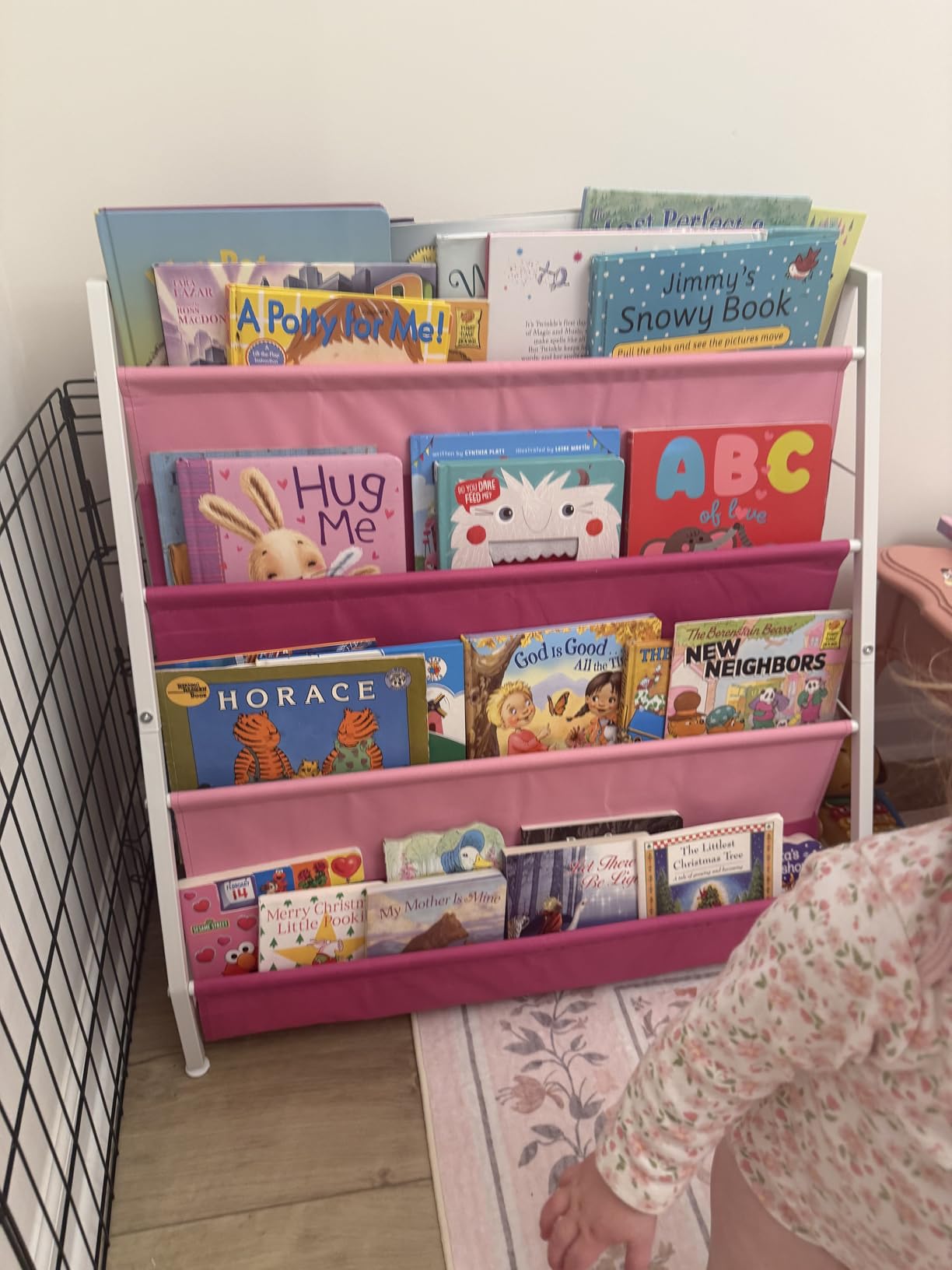 Aokitsink 4-Tier Kids Bookshelf, Book Shelf for Kids Rooms,Book Rack for Kid with Four Deep Pockets,Nursery Bookshelves for Kid' Playroom, Toddler Bookshelf as a Children's Gift customer photo 1