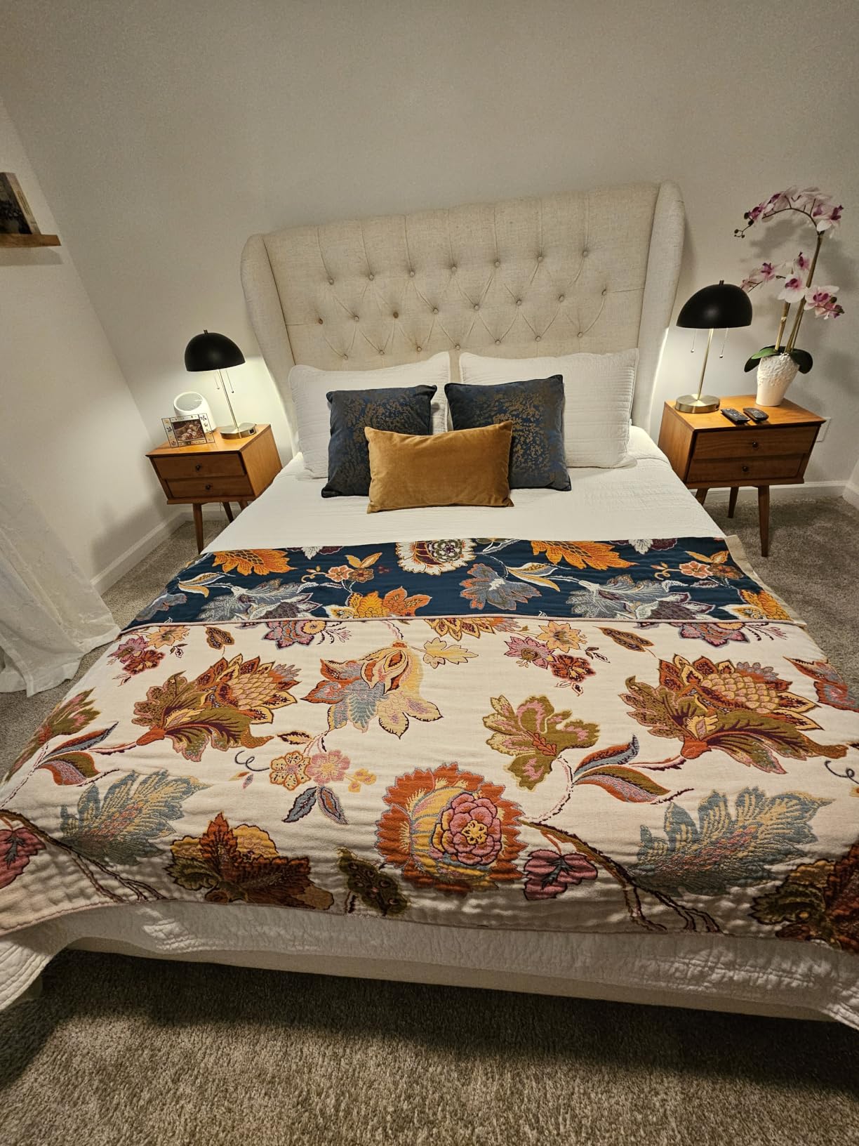 EVERGRACEHOME 100% Cotton Modern Lines Quilt Set Queen Size, Birch | Pre-Washed Soft Cotton, Striped Coverlet Bedspread, 3 Piece Lightweight Bedding Set for All Season, with 2 Pillow Shams customer photo 1