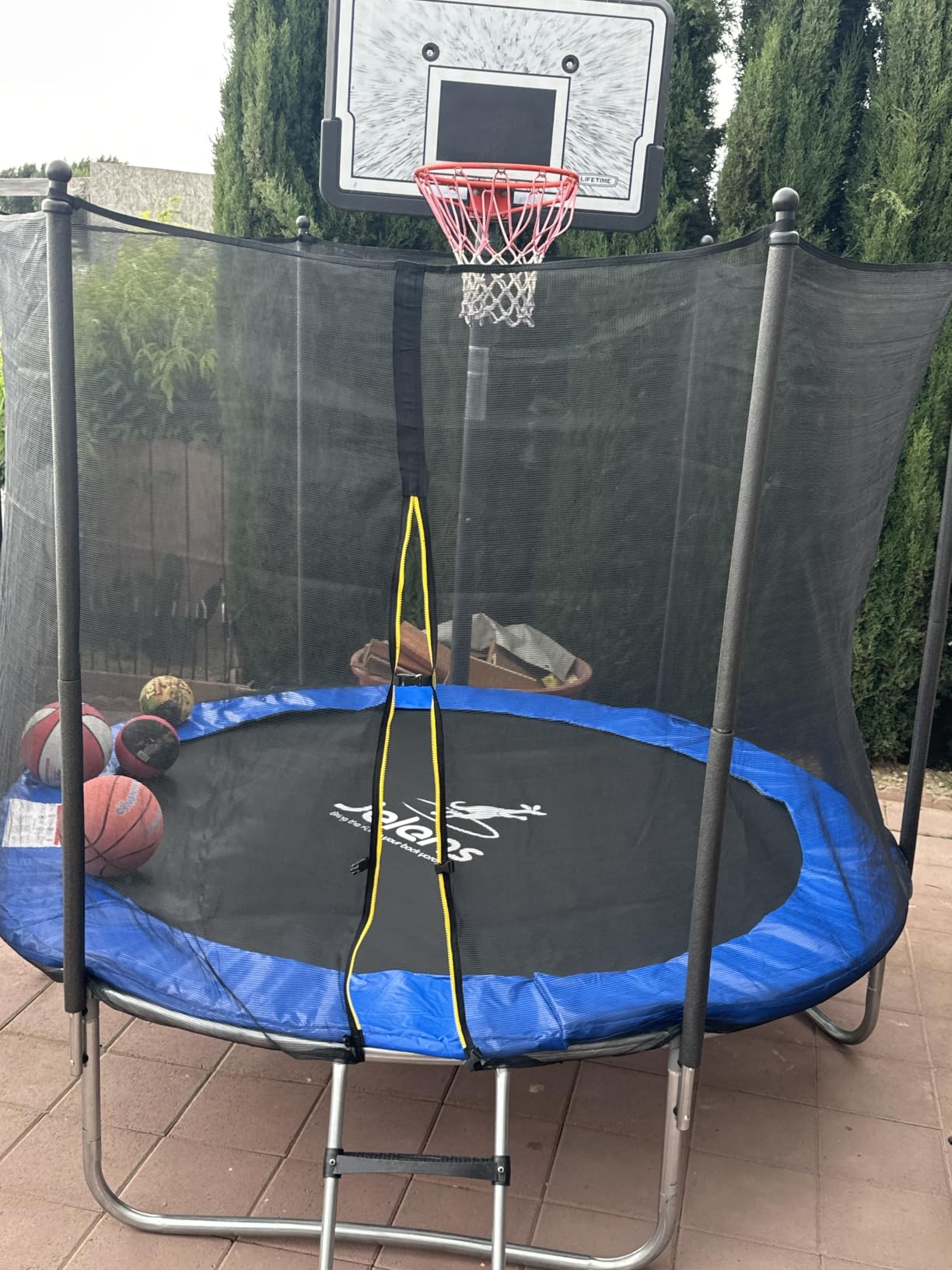 Trampoline 8FT 10FT 12FT 14FT 15FT, Outdoor Trampolines with Enclosure Net, Recreational Anti-Rust Trampolines for Kids and Adults, ASTM Approved customer photo 1
