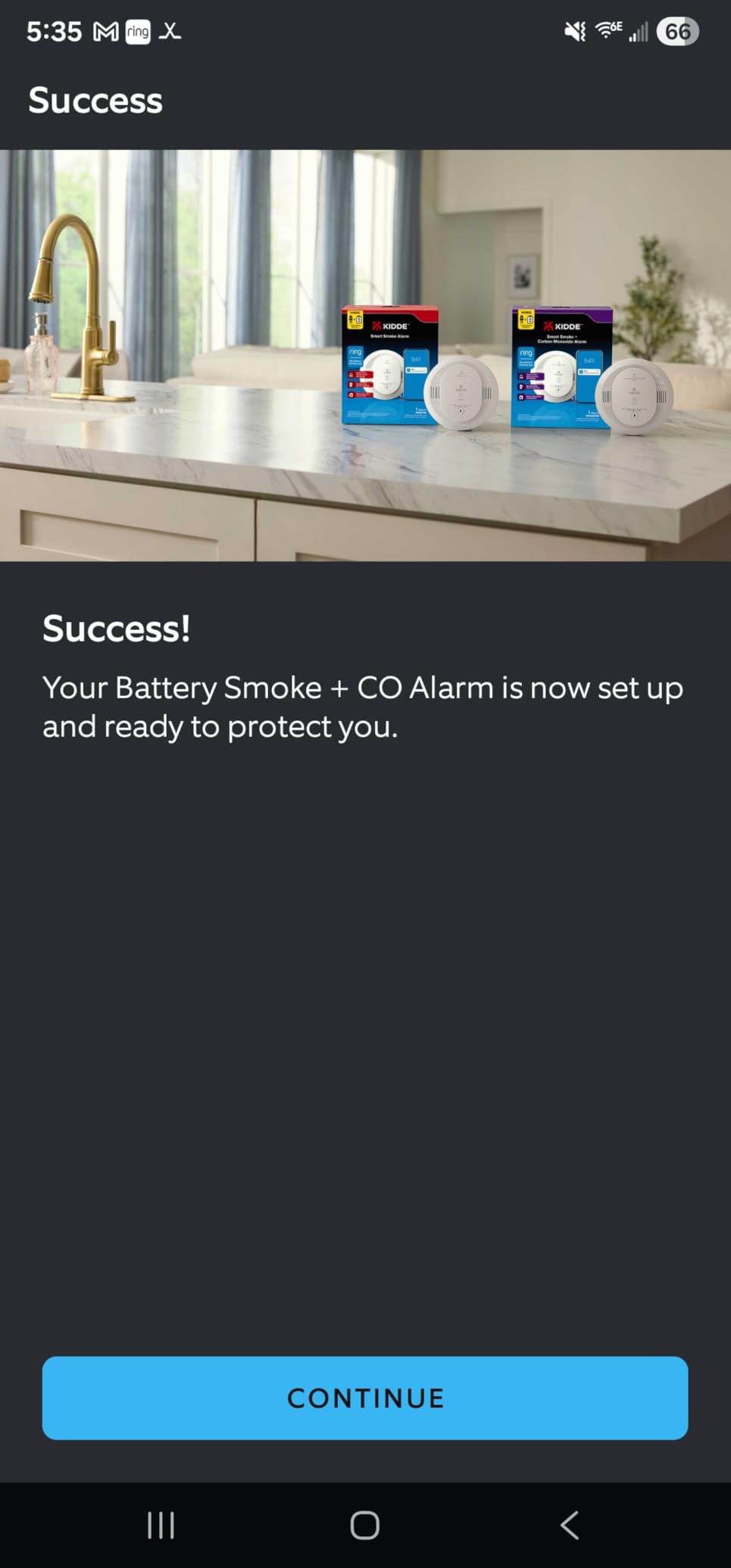 Kidde Smart Smoke & CO Detector with Ring, AA Battery, RGCUDR-RW customer photo 2