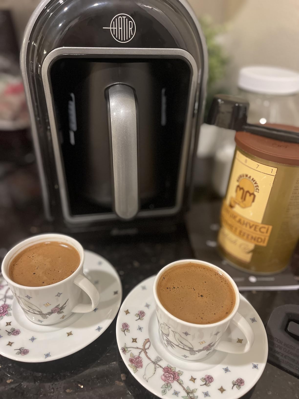 KARACA Hatir Turkish Coffee Maker, 5 Cups Electric Turkish Coffee Machine with Ember Mode, Automatic Temperature Control, Overflow Protection, Audible & Visual Alerts, Shiny Black customer photo 2
