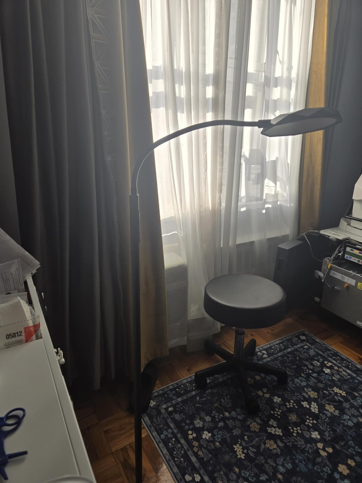 EDISHINE LED Floor Lamp, 1300LM Super Bright Reading Floor Lamps for Living Room, Dimmable 4 Color Temperature Standing Lamp, Remote & Touch Control, Adjustable Gooseneck Lamp for Bedroom Office customer photo 2