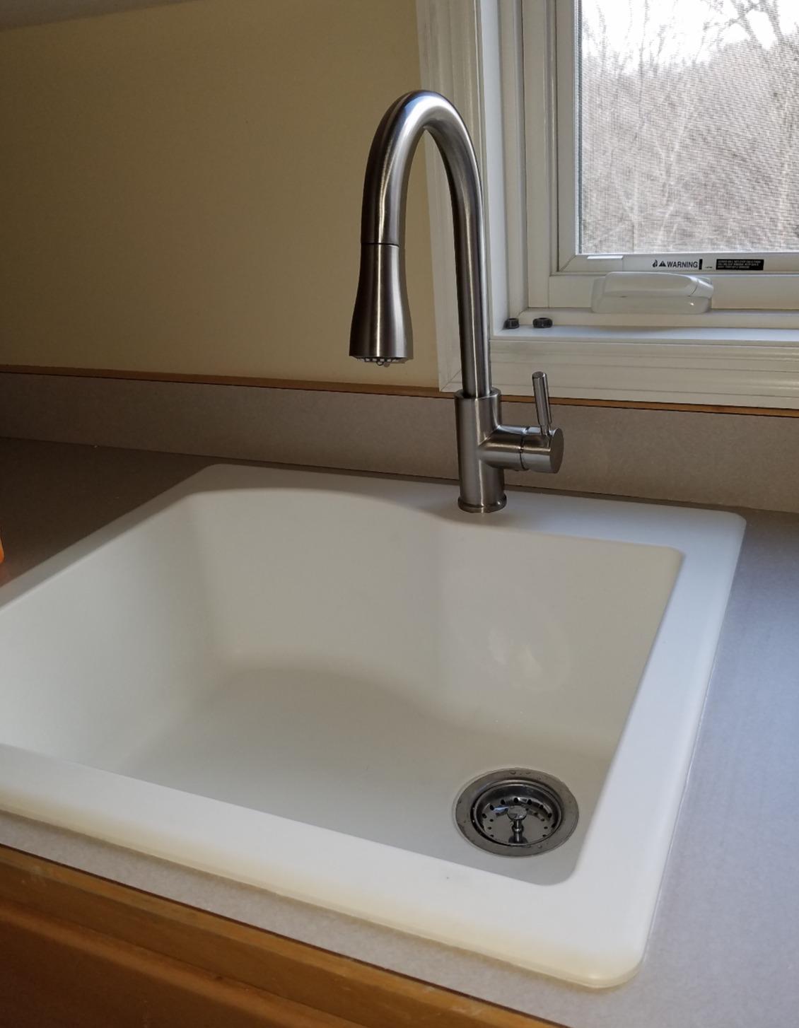 WEWE Touchless Kitchen Faucet with Soap Dispenser Set, Brushed Nickel | 3-Mode Sprayer, 360 Swivel, Pull-Down Hose, SUS 304, 1- or 3-Hole Fit, Ceramic Cartridge, Easy-Clean Nozzles customer photo 1