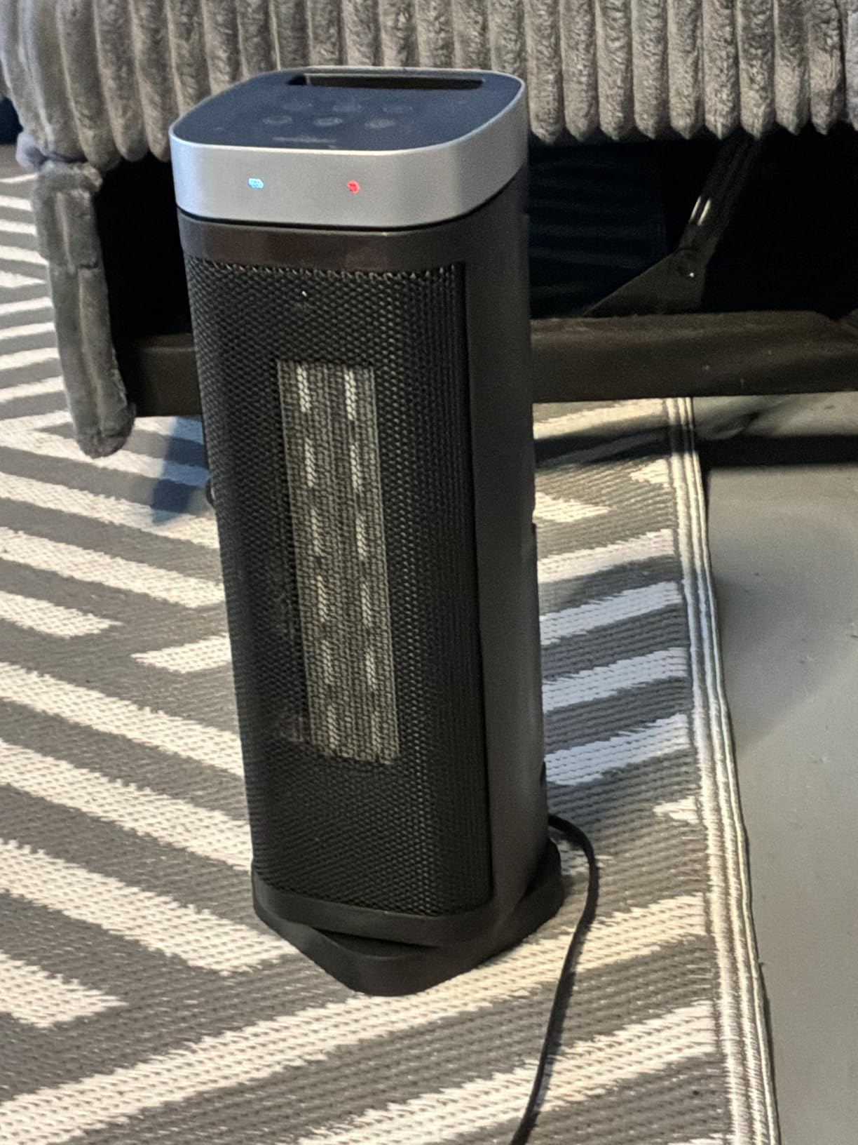1500W Space Heater for Indoor Use, Portable PTC Ceramic Heater with 70° Oscillation, Remote Control, 1-12H Timer, Quiet Electric Heater with Overheat & Tip-Over Protection for Bedroom and Office customer photo 1