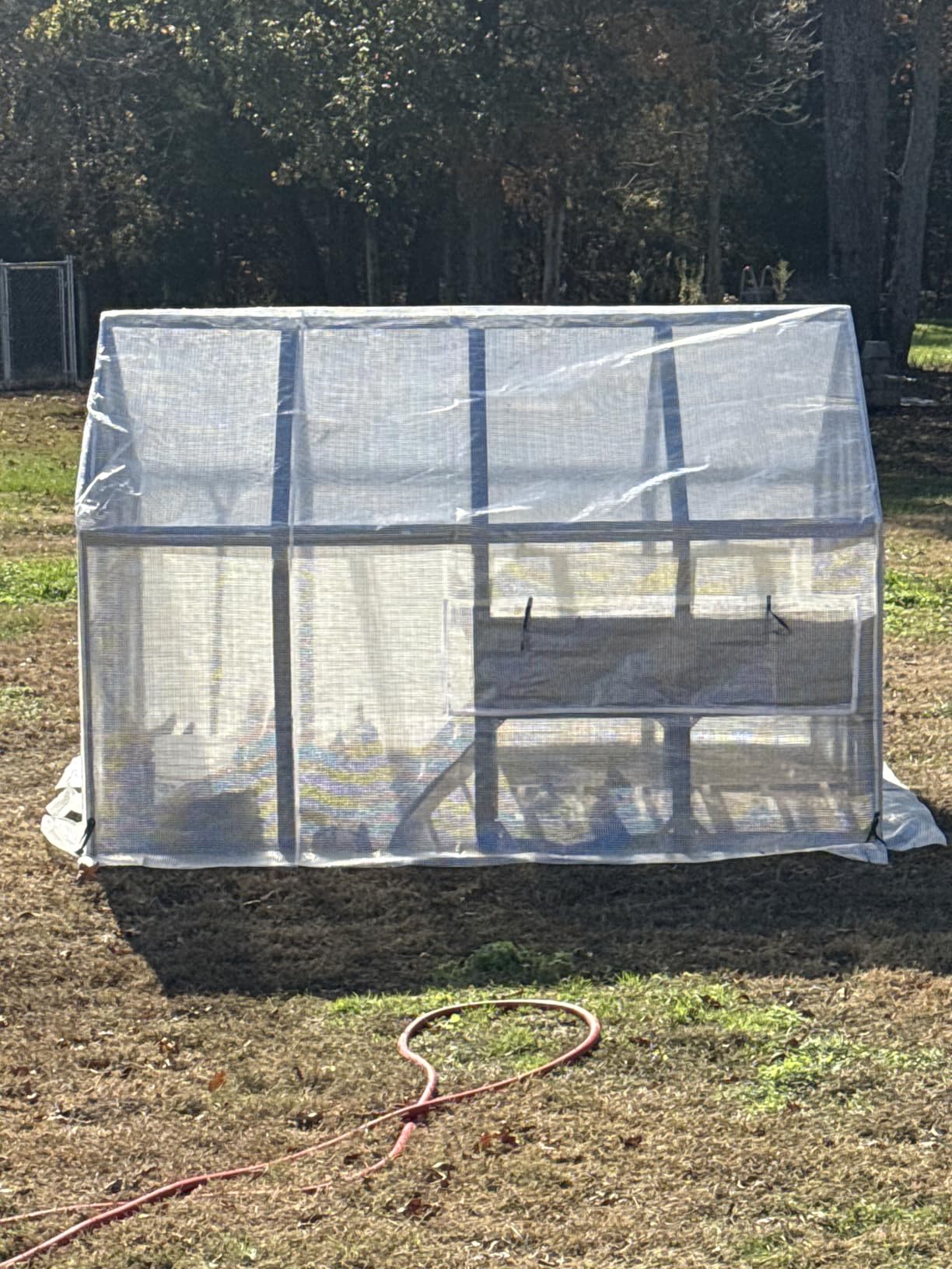 COZIWOW Chicken Coop with Full Waterproof Cover, 9' Extra Large Wooden Chicken House for 10-15 Chickens, 4 Nesting Boxes, Roosting Bars, Outdoor Walk-in Poultry Run for Backyard, Farm, Modern Gray customer photo 2