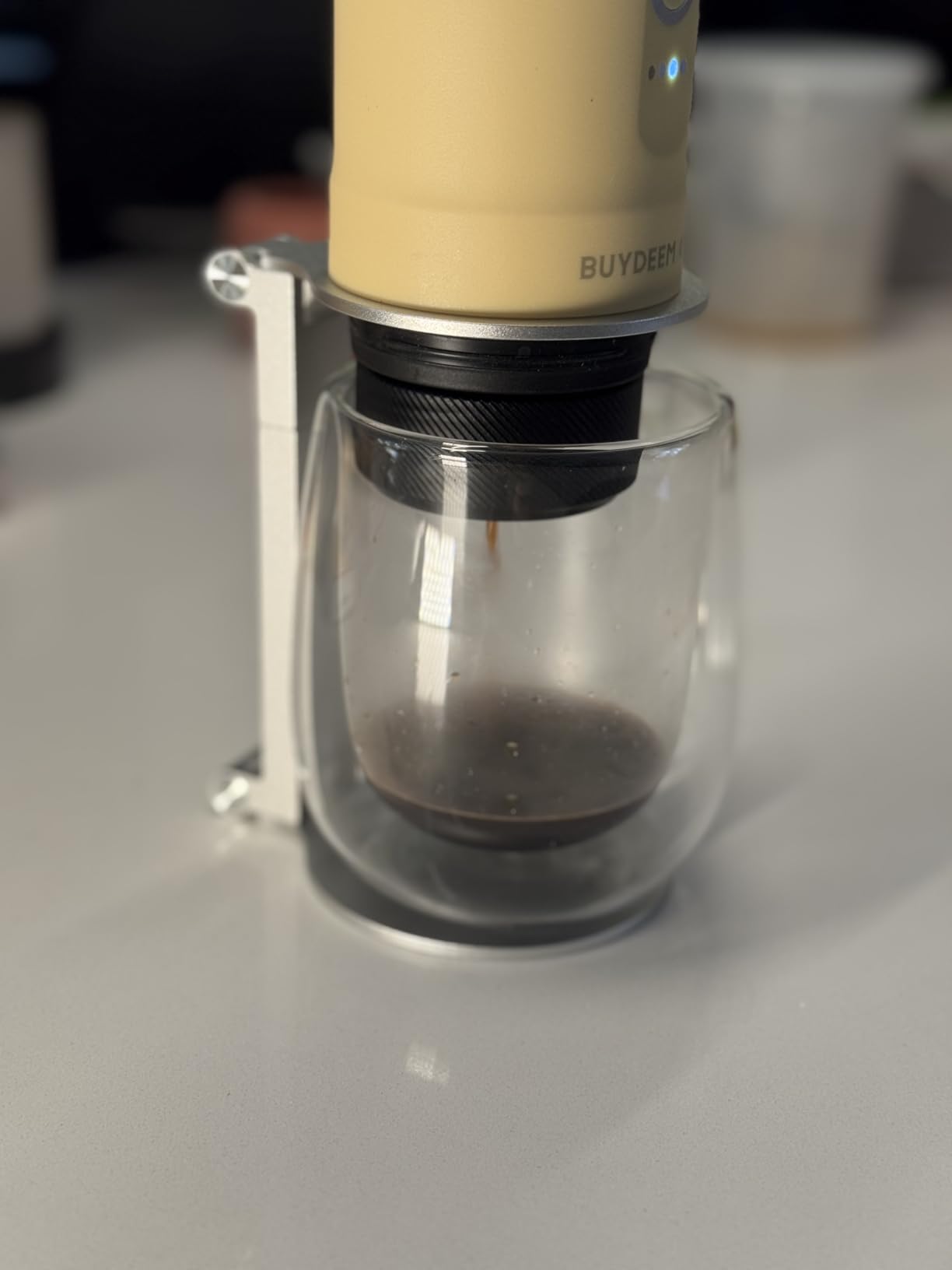 Pour Over Coffee Maker Stand, Adjustable & Foldable Coffee Dripper Holder | Portable Stand for V60 Dripper, Coffee Grinder and Espresso Machine, Universal Design for Home, Office and Travel Brewing customer photo 2