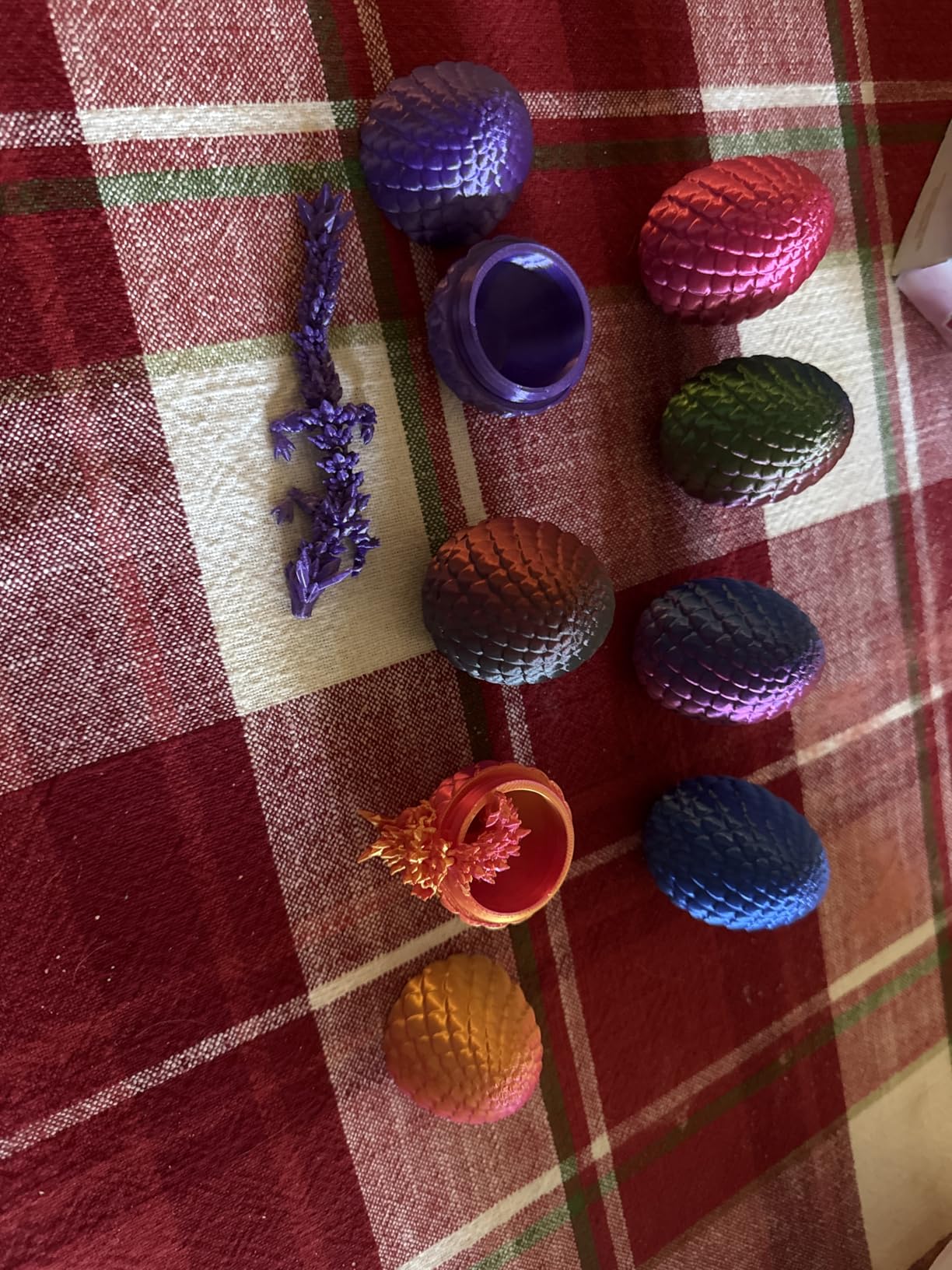 12PACK 3D Printed Dragon Eggs, Easter Basket Stuffers for Children and Teens, Unique Easter Toys & Gifts for Boys, Mini Articulated Dragon Toys for Kids customer photo 2