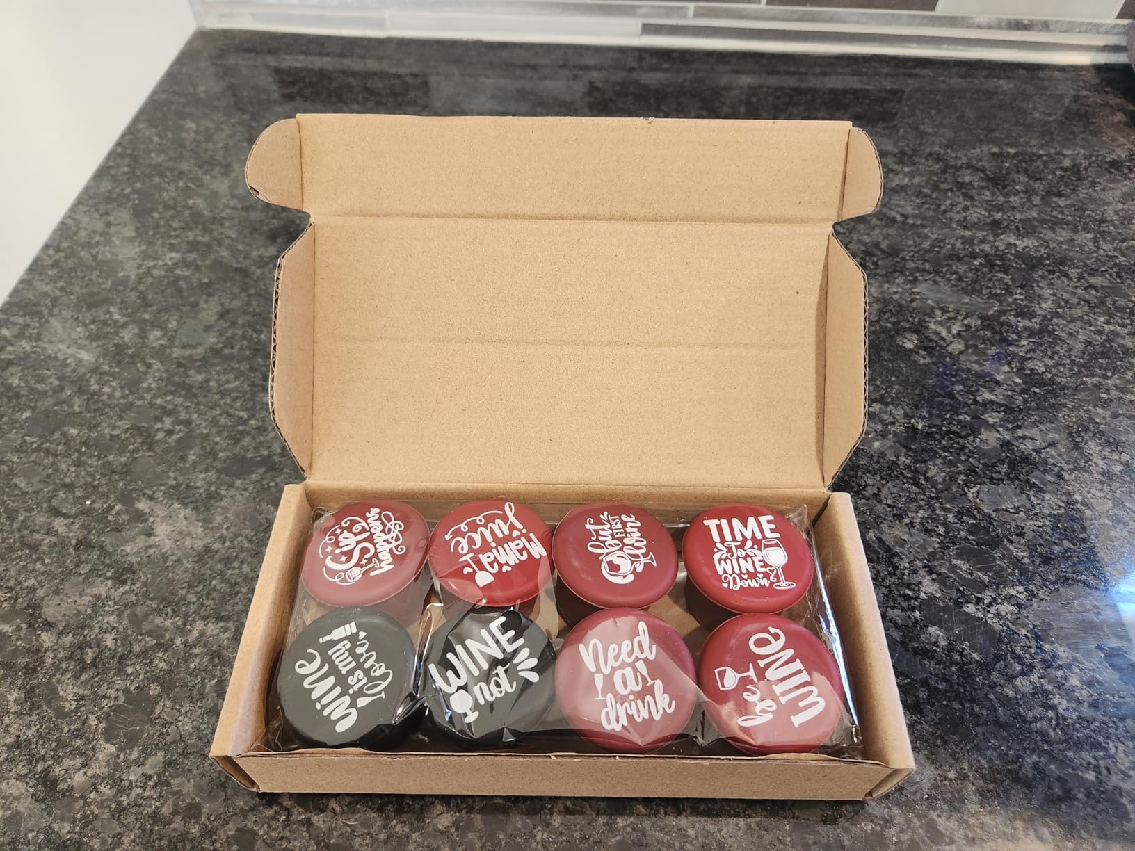 8 Pack Funny Wine Stoppers - Wine Gifts for Wine Lovers | Airtight Food-Grade Silicone Bottle Stoppers to Keep Wine Fresh, Original Design, Hilarious! customer photo 2