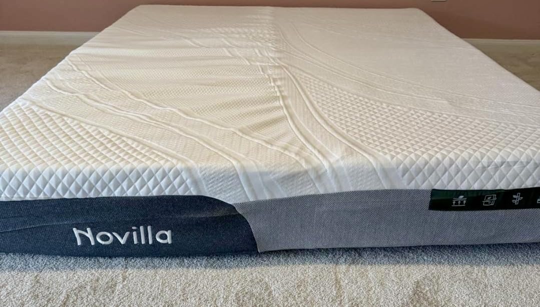 Novilla Bliss Cooling Twin XL Mattress 12 Inch, Gel-Infused Memory Foam | Mattress Twin XL in a Box with Cool-Touch Nylon Cover, Pressure Relief & Body Support with CertiPUR-US Certified Foam customer photo 2