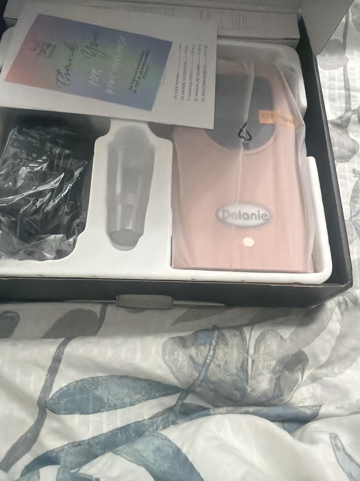 Delanie Professional Nail Drill High Torque 35000 RPM Rechargeable Portable Electric Nail File Filer for Acrylic Gel with Cuticle Bits, Salon Manicure Tool, Matisse White customer photo 2