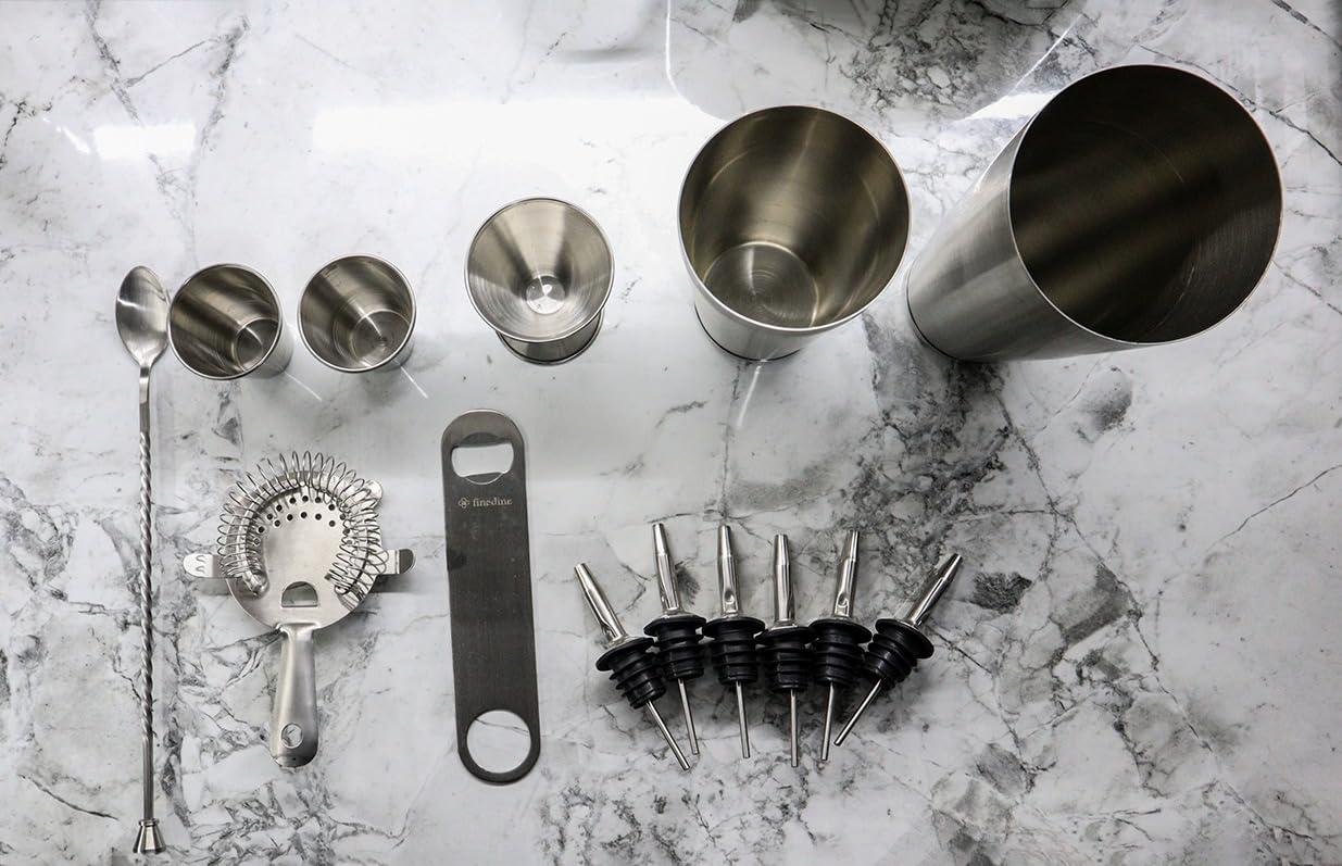 FineDine Stainless Steel Bar Set Cocktail Shaker Set Bartender Kit customer photo 2