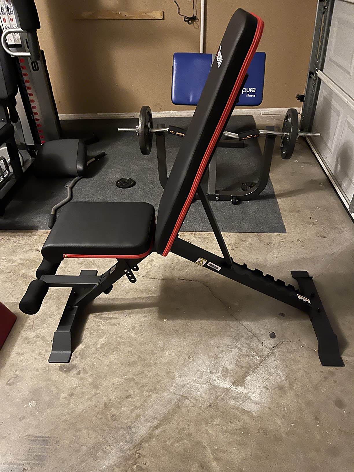 PASYOU Leg Press Machine, Adjustable Weight Bench with Leg Extension | 1300LBS Weight Capacity Leg Press Machines for Home Gym Full Body Exercise, Leg Workout Equipment with Dumbbell Rack customer photo 2