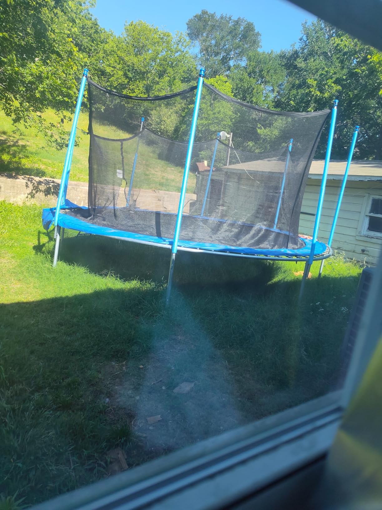 Trampoline Outdoor 12FT 14FT with Enclosure and Ladder, ASTM Approved Recreational Trampoline for Kids and Adults, Anti-Rust Coated Frame customer photo 1