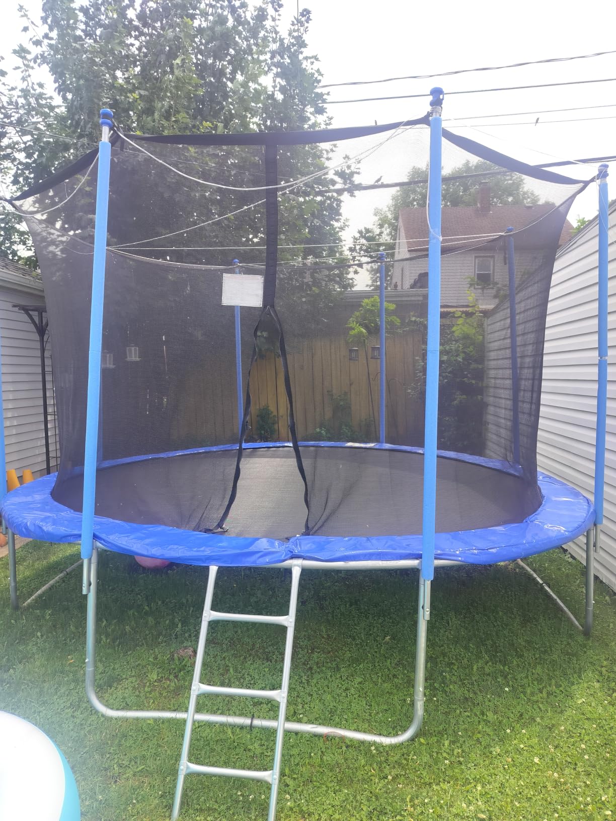 Trampoline Outdoor 12FT 14FT with Enclosure and Ladder, ASTM Approved Recreational Trampoline for Kids and Adults, Anti-Rust Coated Frame customer photo 2