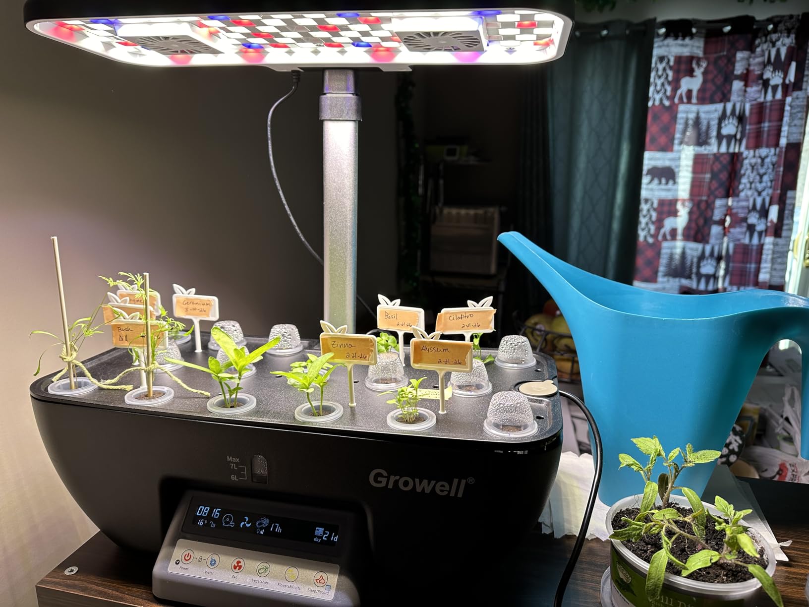 Growell 17 Pods Hydroponics Growing System Kit, Indoor Garden with 2 Fans customer photo 1