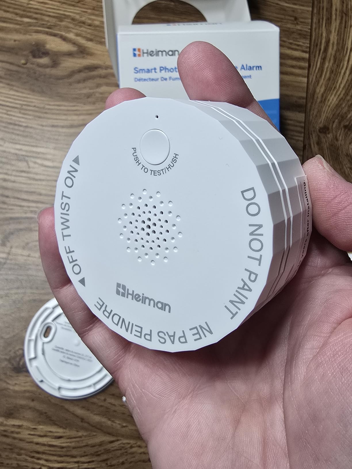 Heiman Matter Smoke Detector, Smart Smoke Alarm, Real-Time Notification | UL217-10th Certified, Battery Powered, Small Mini Photoelectric Fire Alarm Compatible with SmartThings, Home Assistant, S1-M customer photo 2