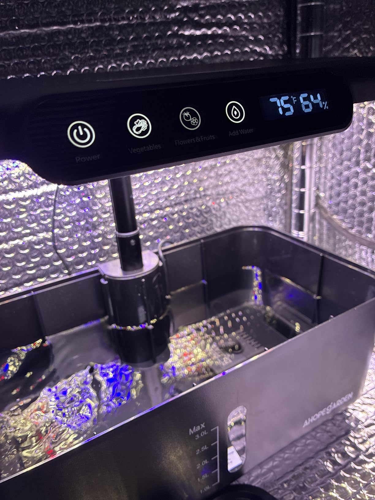 Ahopegarden Hydroponics Growing System: 10 Pods Temp ＆ Humidity Display | Indoor Garden Kit with LED Grow Light for Lettuce and Tomatoes - Beginner-Friendly Plant Germination Kit for Home Kitchen customer photo 1