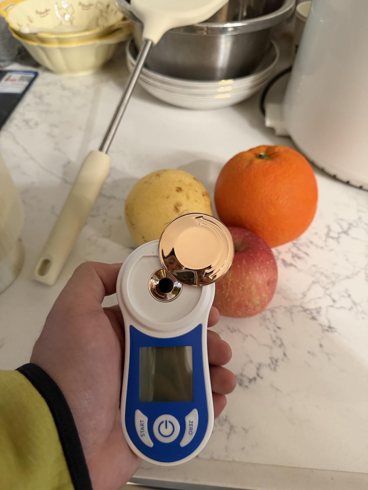 Digital Brix Refractometer 0-55% with ATC, ±0.15% Accuracy, 3-Second Results, Rechargeable Sugar Content Tester for Fruits, Juice, Home Brewing, Wine, Coffee customer photo 1