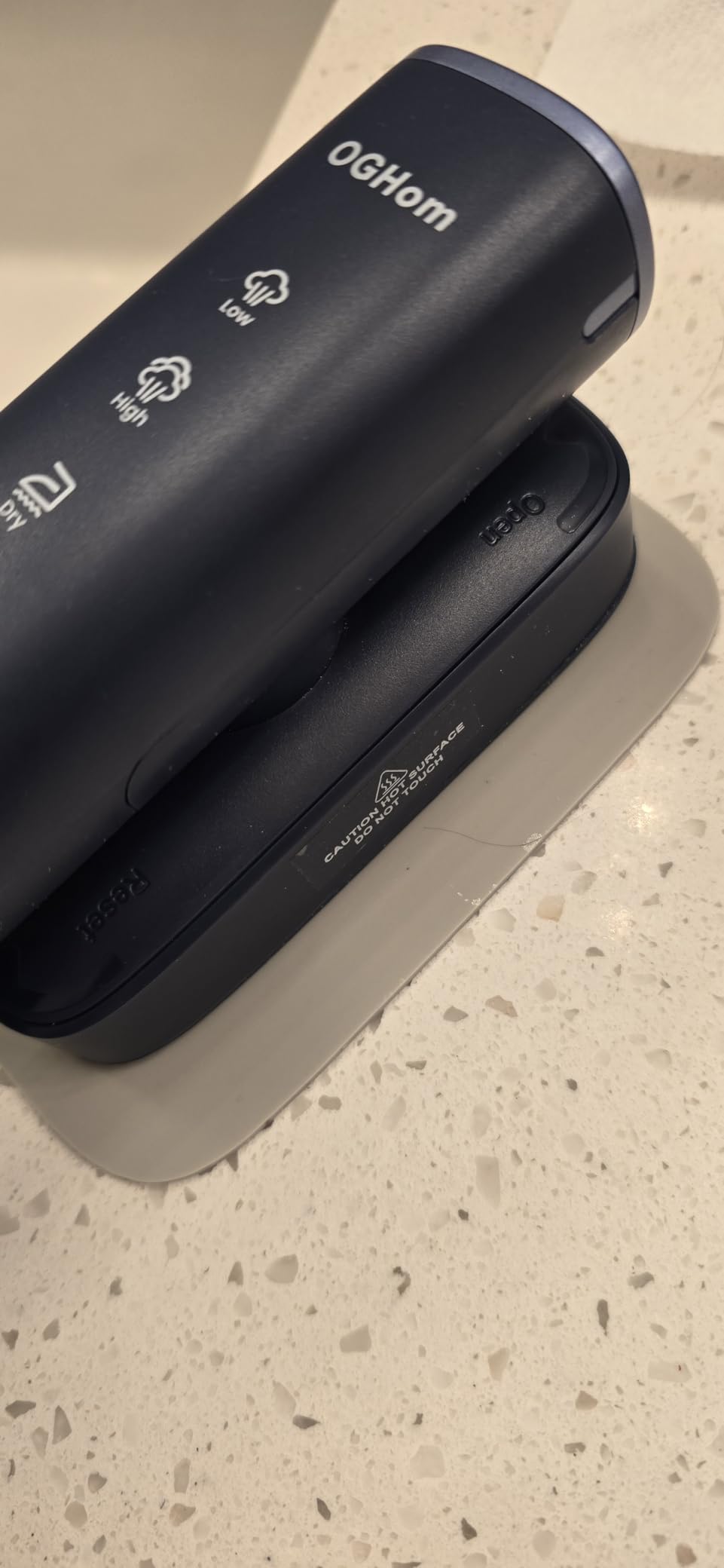 OGHom Steamer for Clothes, 110-240V Travel Steamer & Iron 2 in 1, 1000W Powerful Steam, Portable Handheld Garment Wrinkle Remover, 30s Fast Heat-Up with Dry & 2-Steam Control, for Global & Europe customer photo 2
