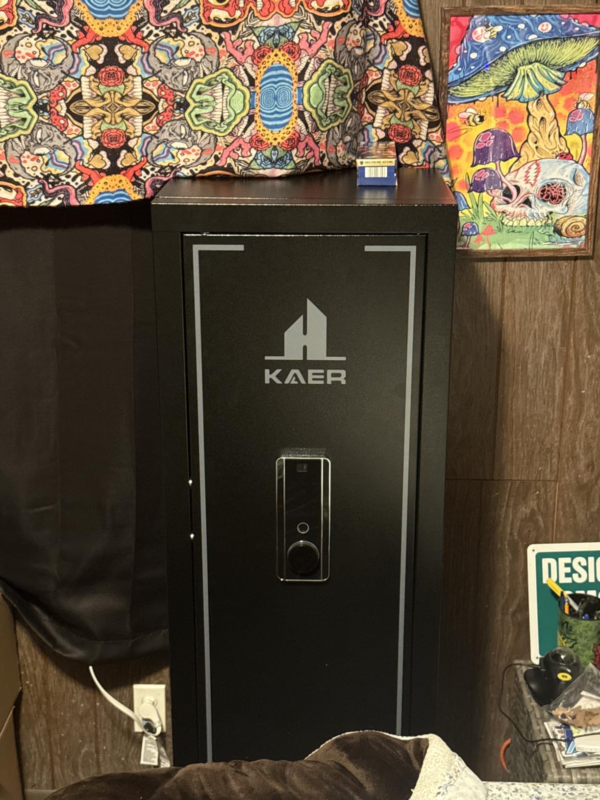 KAER Biometric Gun Safe Rifle, Gun Safes for Rifles and Pistols Holds 14-15 Firearms with Adjustable Racks & Pistol Storage, Fingerprint Keypad Lock Gun Cabinet for Home & Hunting for Enthusiasts customer photo 1