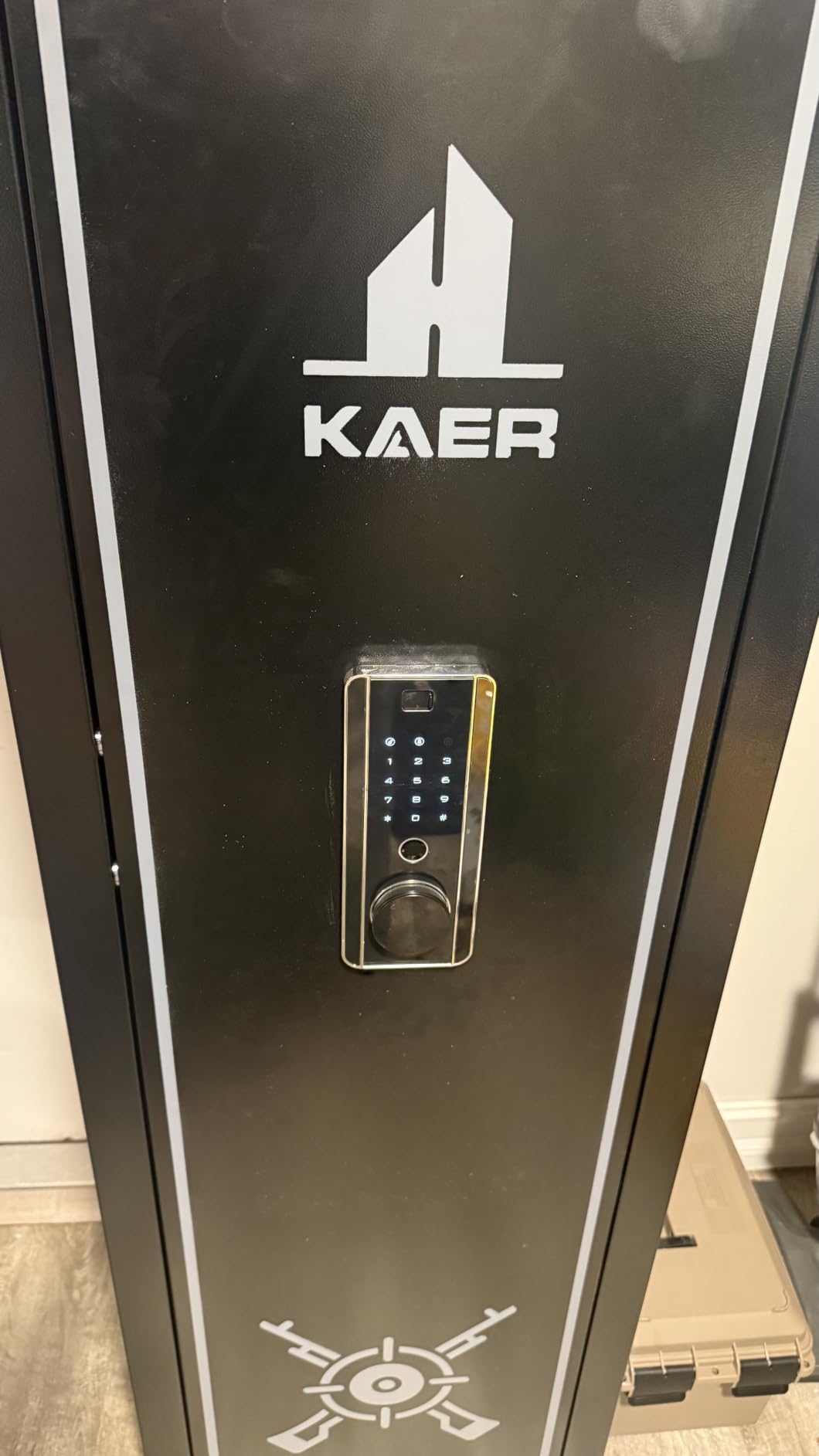 KAER Biometric Gun Safe Rifle, Gun Safes for Rifles and Pistols Holds 14-15 Firearms with Adjustable Racks & Pistol Storage, Fingerprint Keypad Lock Gun Cabinet for Home & Hunting for Enthusiasts customer photo 2