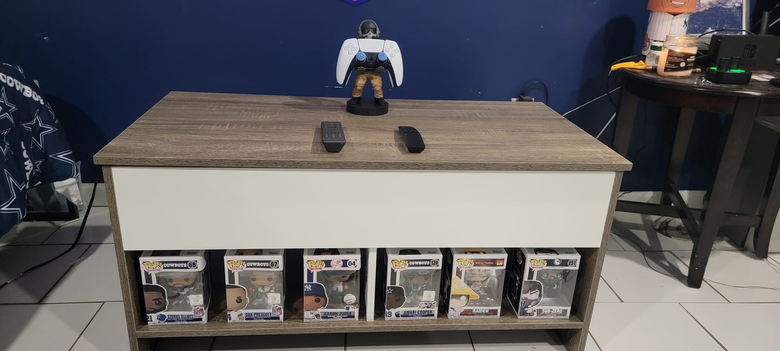 FDW Lift Top Coffee Table with Hidden Storage and Open Shelf customer photo 2