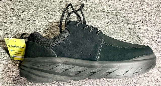 Men's Comfortable Diabetic Neuropathy Wide Orthopedic Leather Walking Shoes customer photo 1