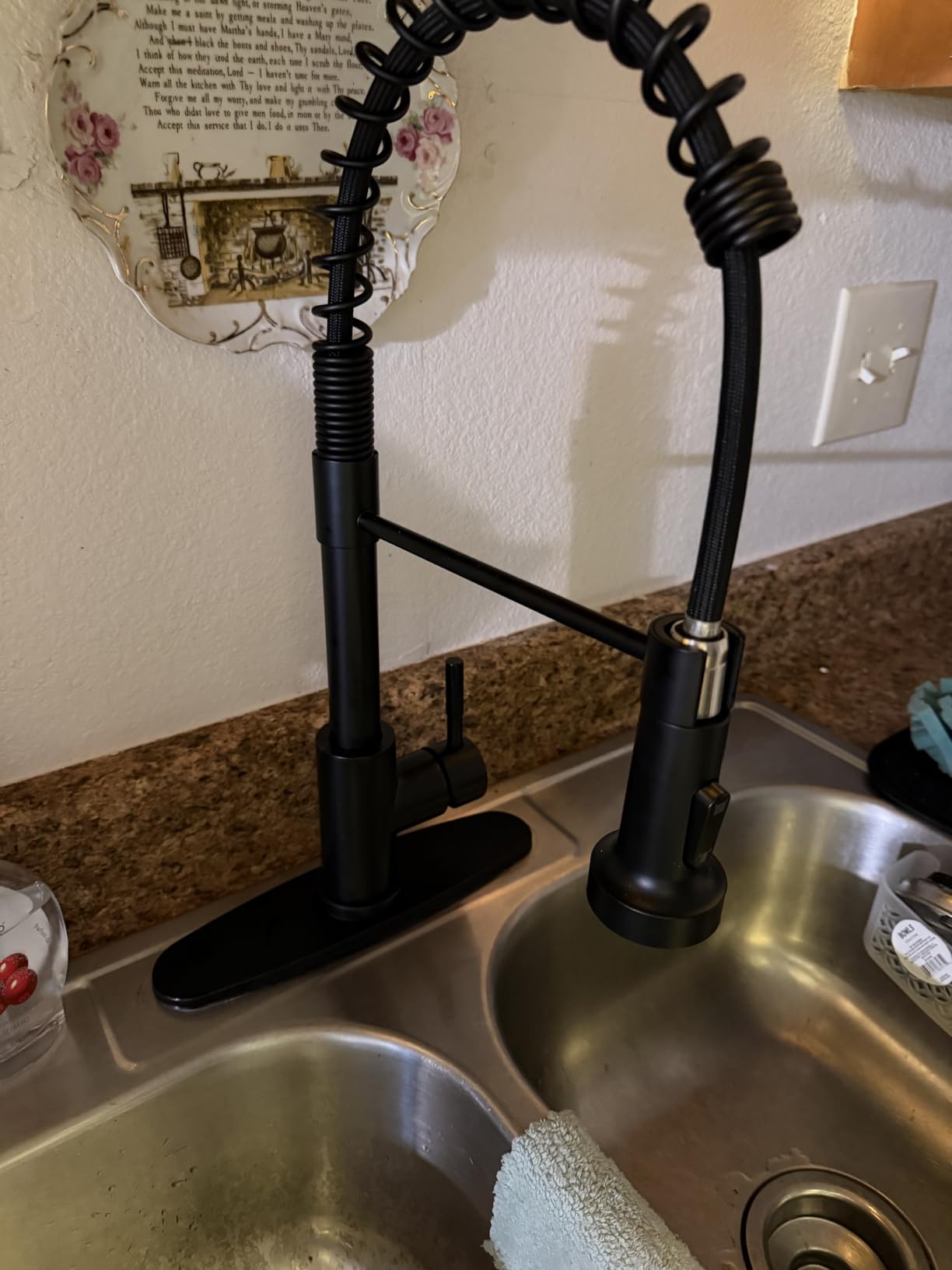 GIMILI 3 in 1 Kitchen Faucet with Pull Down Sprayer Matte Black | Two Handle Kitchen Sink Faucet With Under Sink Water Filter System Reduces PFAS, PFOA/PFOS, Lead, Chlorine, Bad Taste & Odor customer photo 2