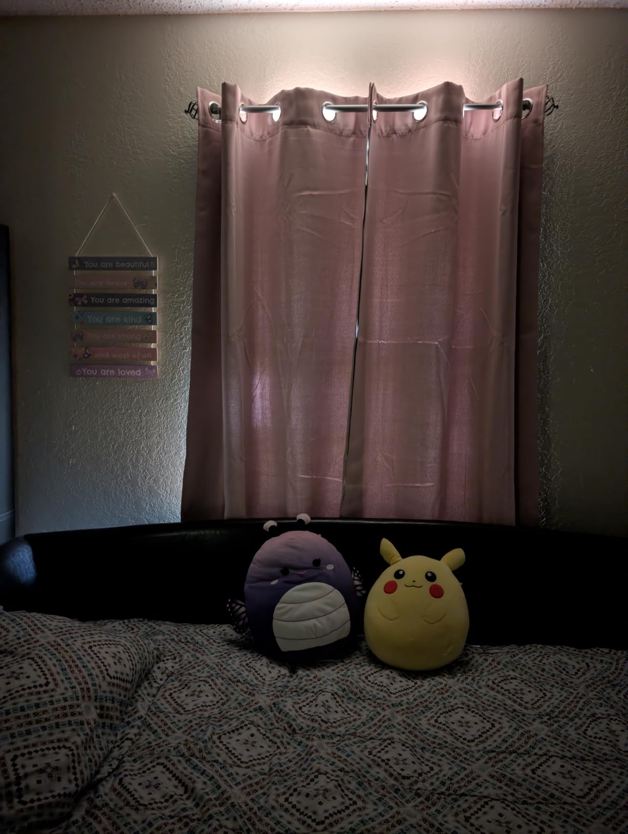 COSVIYA 100% Pink Blackout Curtains for Kids Room 63 Inches Length | Room Darkening Light Blocking Drapes for Bedroom, Grommet Thermal Insulated Window Panels with Black Liner, W40xL63,2 Panels customer photo 2