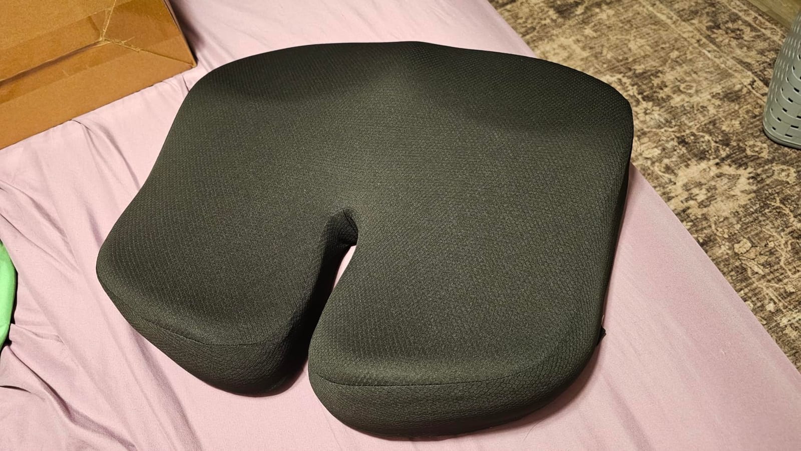 Ergonomic Seat Cushion with Thigh Slope for Long Sitting Comfort | Memory Foam Office Chair Cushion for Car, Home, U-Shaped Design Relieves Hip, Tailbone Pain, Sciatica Pain Relief, Non-Slip customer photo 2