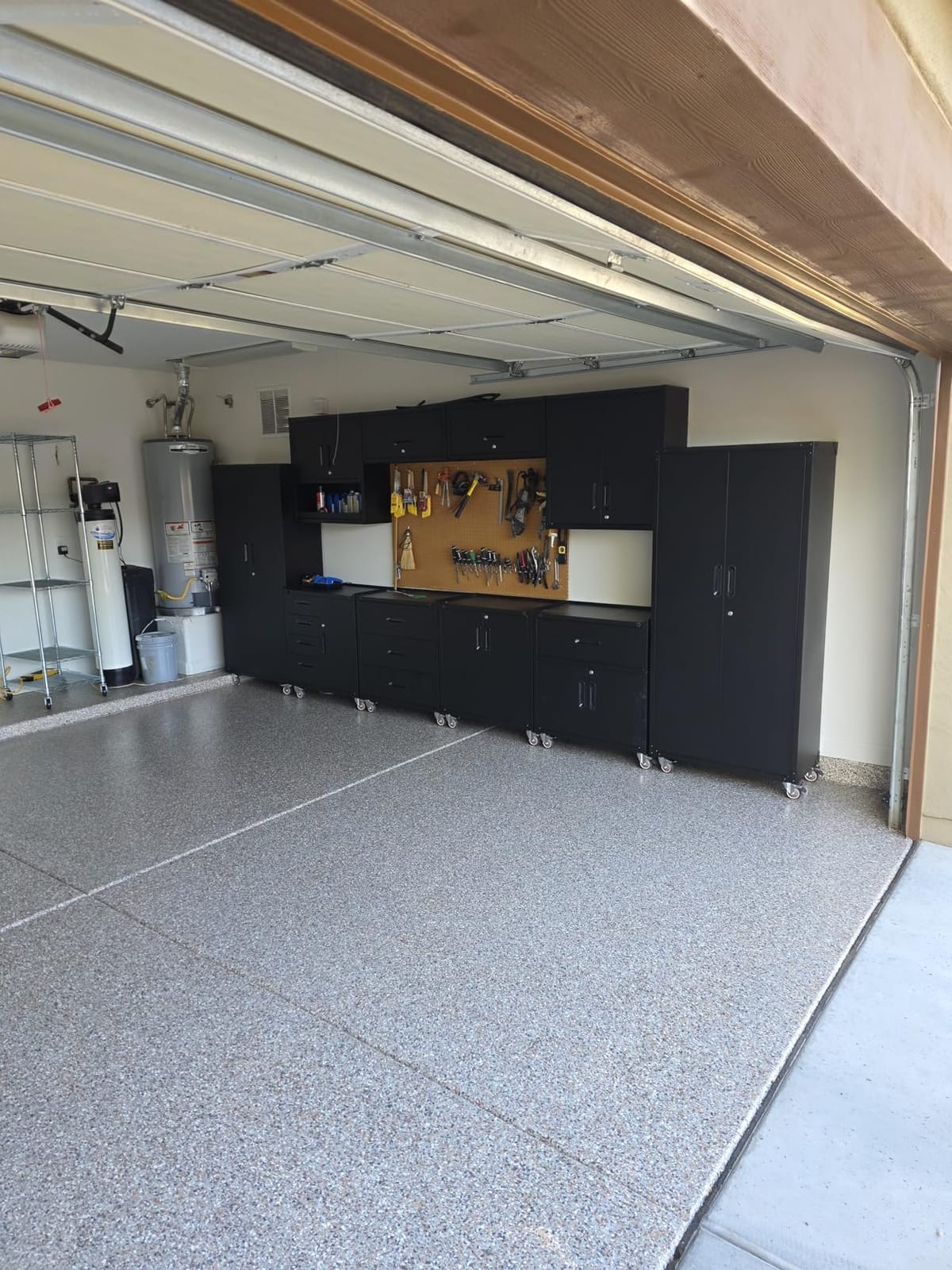 10-Piece Heavy Duty Steel Garage Cabinet System | All-in-One Modular Garage Cabinet Set for Ultimate Workshop Organization | Easy Assembly Garage Storage Cabinets & Tool Bench (Black) customer photo 1