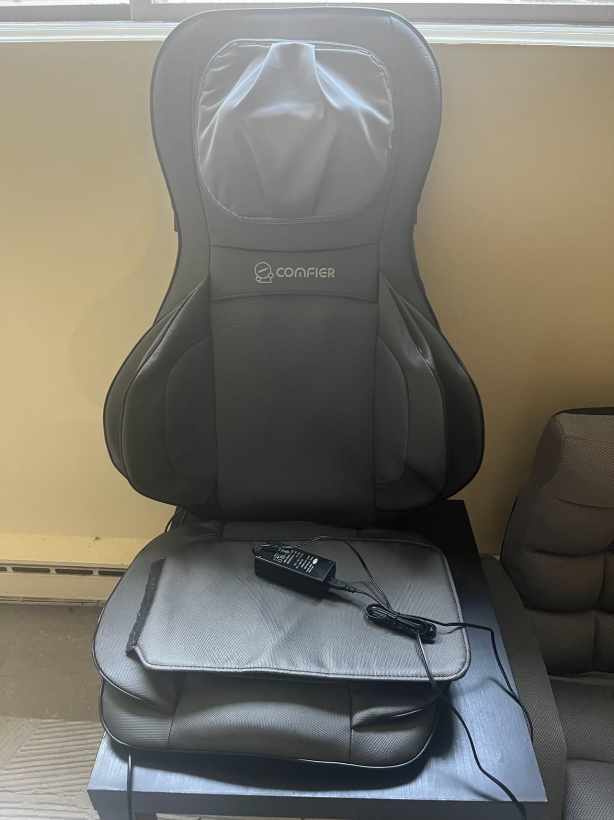 COMFIER Massager Chair with Heat, Shiatsu Neck Back Massager Portable with Compress & Rolling, Massage Chair Pad for Full Back, Neck & Shoulders, Full Body Pain, Gray customer photo 2