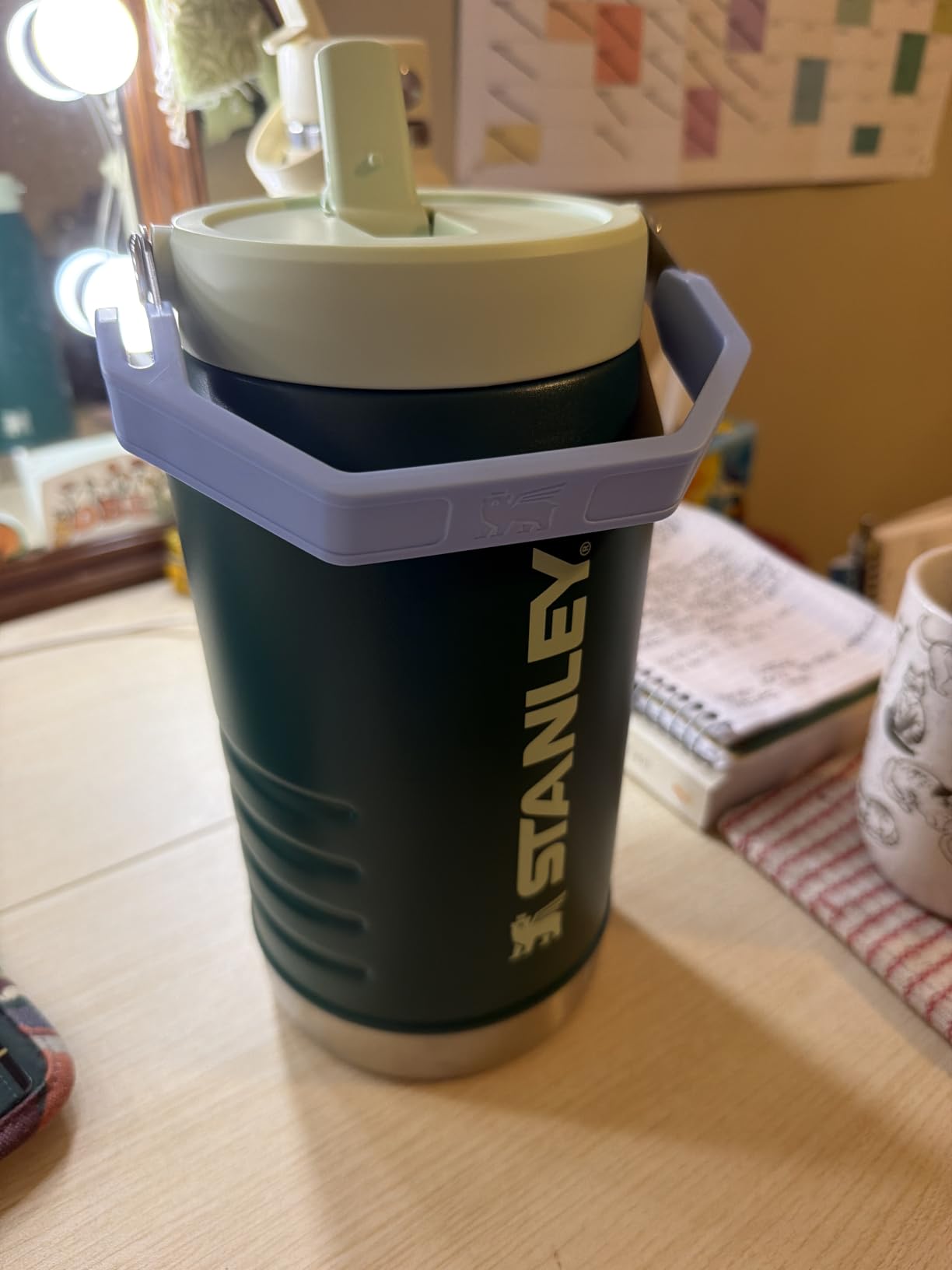 STANLEY IceFlow Flip Straw 2.0 Jug, 64 oz, Twilight | Easy Carry Handle | Twist On Lid and Flip Up Straw | Leakproof Water Bottle | Insulated Stainless Steel | BPA-Free customer photo 1