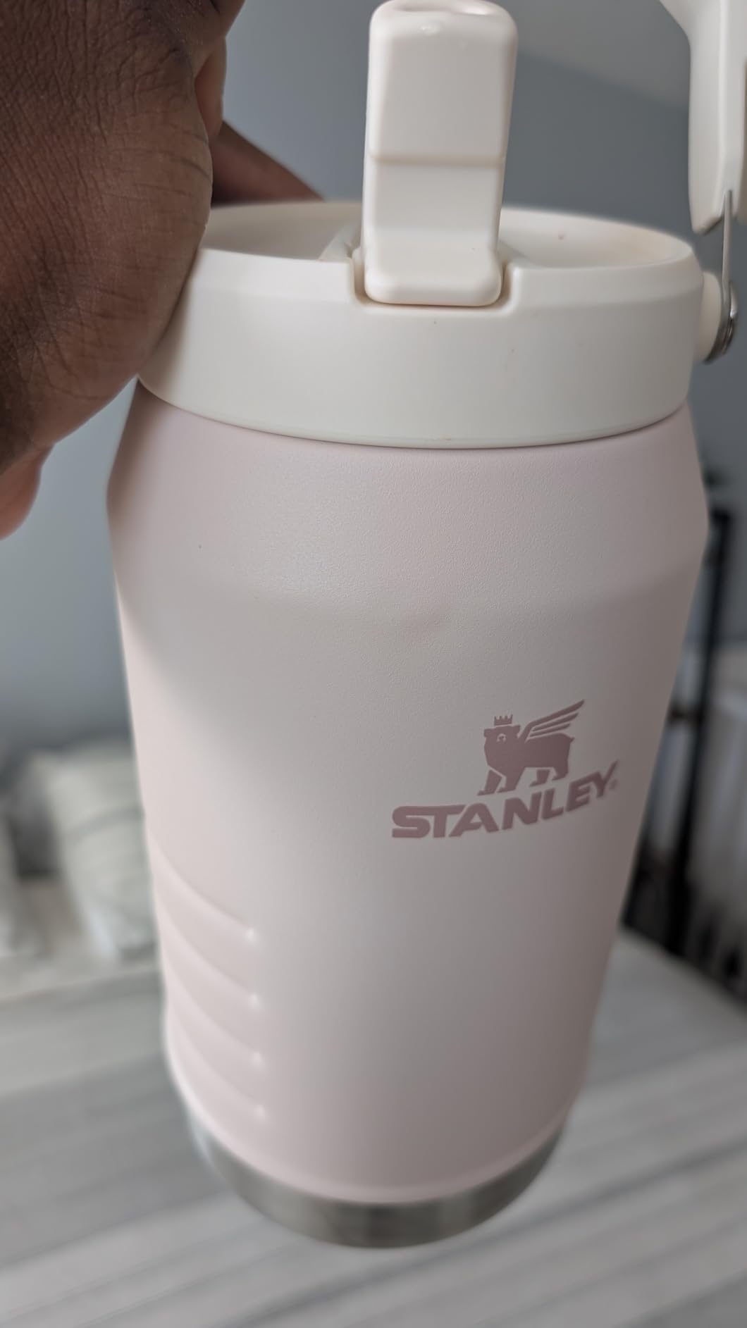 STANLEY IceFlow Flip Straw 2.0 Jug, 64 oz, Twilight | Easy Carry Handle | Twist On Lid and Flip Up Straw | Leakproof Water Bottle | Insulated Stainless Steel | BPA-Free customer photo 2