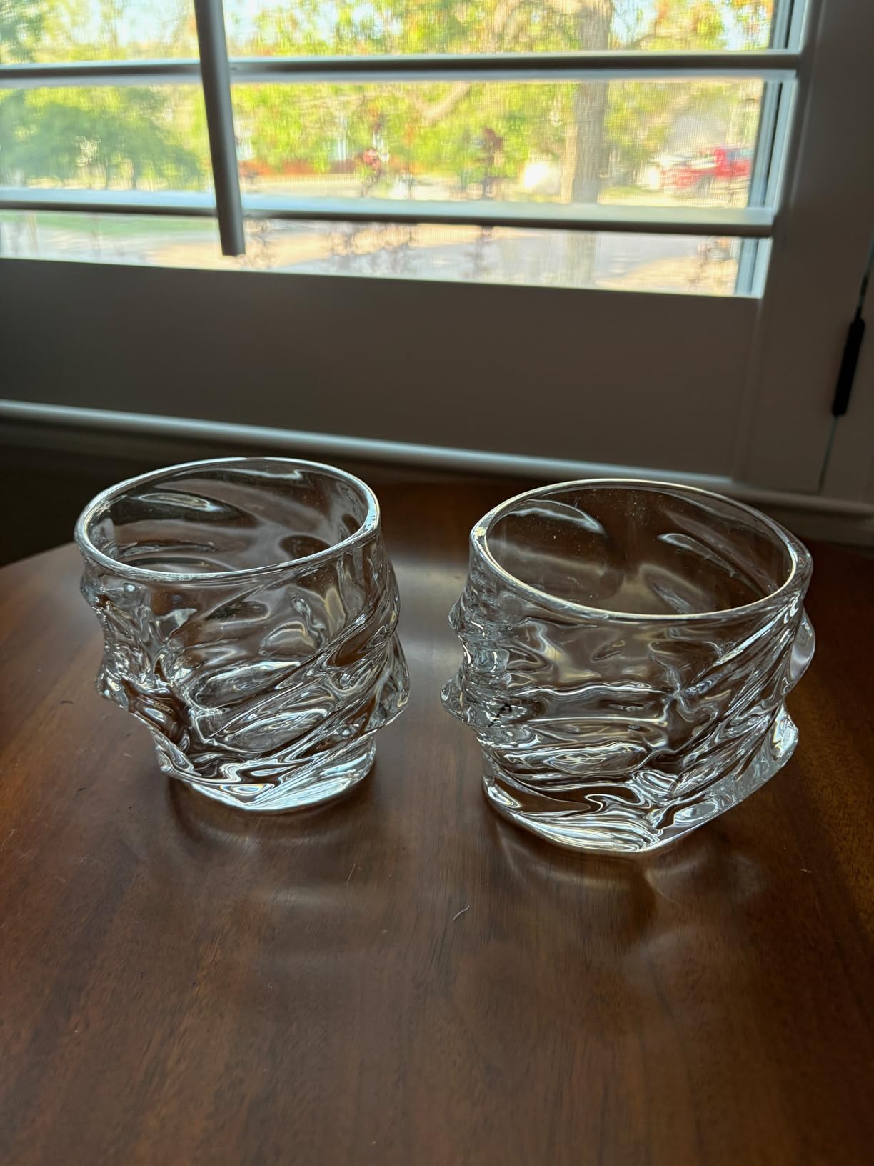 Storm Japanese Crystal Whiskey Glasses Set of 2 | 10oz Lead-Free Old Fashioned Rocks Tumblers Heavy Base | Luxury Barware Gift Box for Bourbon, Scotch & Cocktails, Birthday, Birth Day Gift for Men customer photo 1
